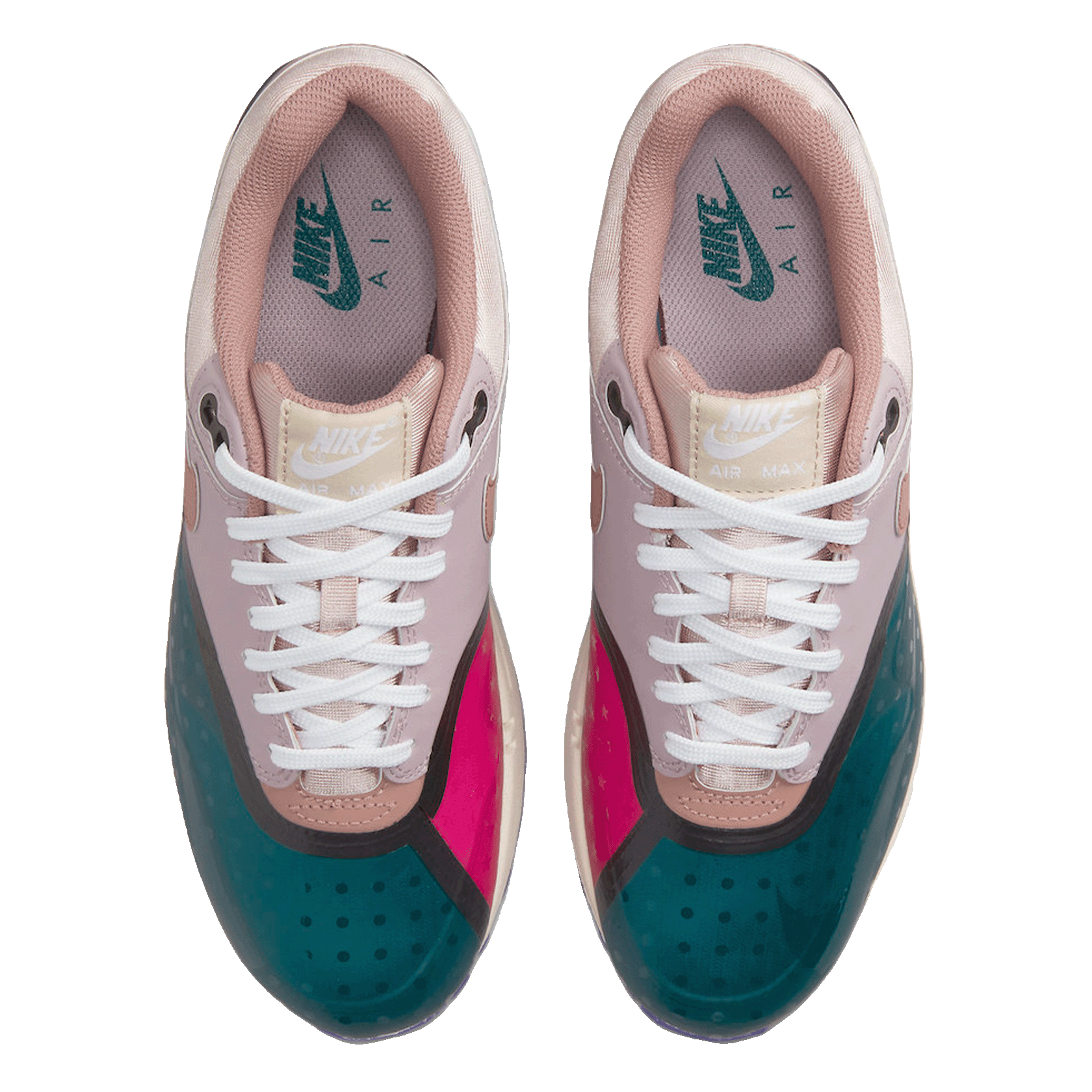 Nike Air Max 1 Premium Plum Fog Fossil Rose (W) Oben
