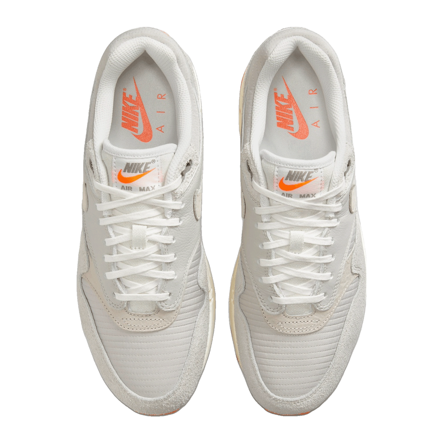 Nike Air Max 1 PRM Light Iron Ore Total Orange Oben