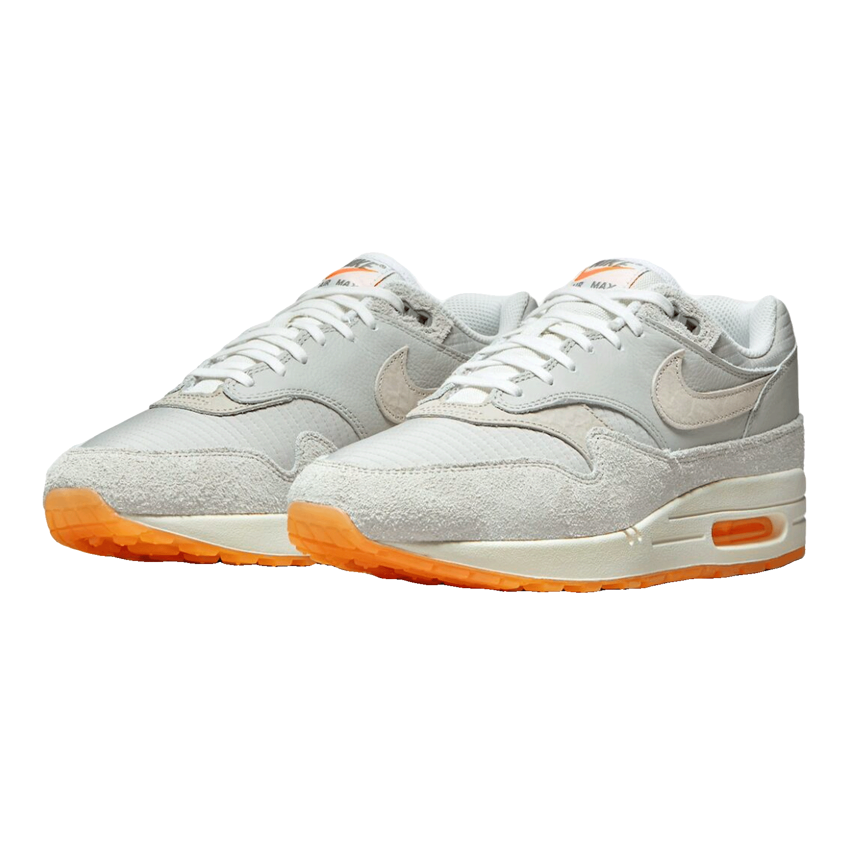 Nike Air Max 1 PRM Light Iron Ore Total Orange Side
