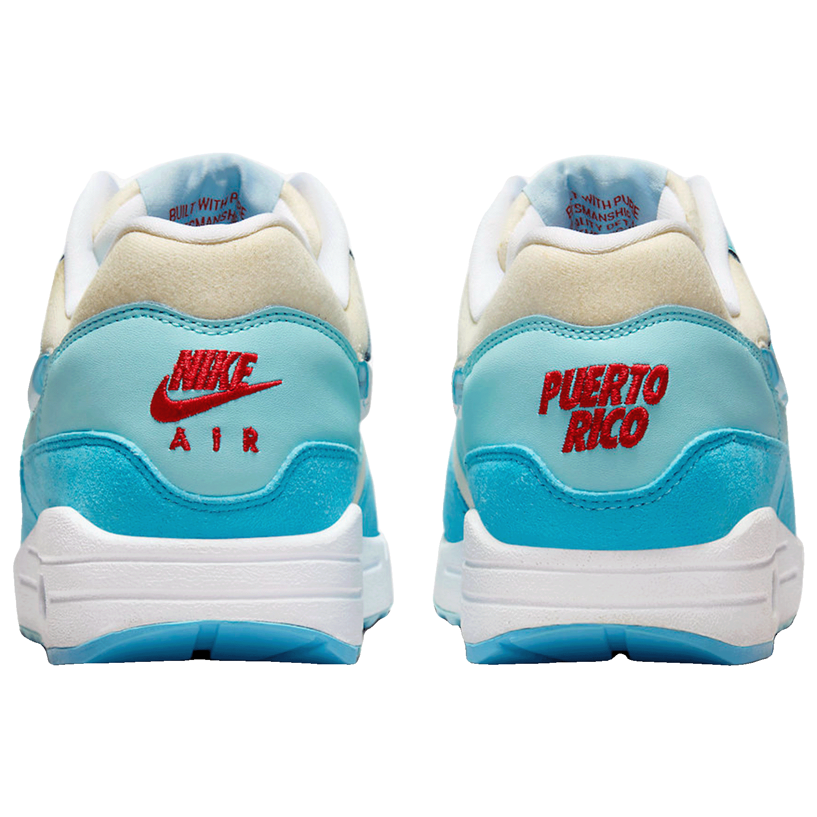 Nike Air Max 1 Puerto Rico Blue Gale Back