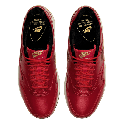 Nike Air Max 1 Red Gold Sequin (W) Oben