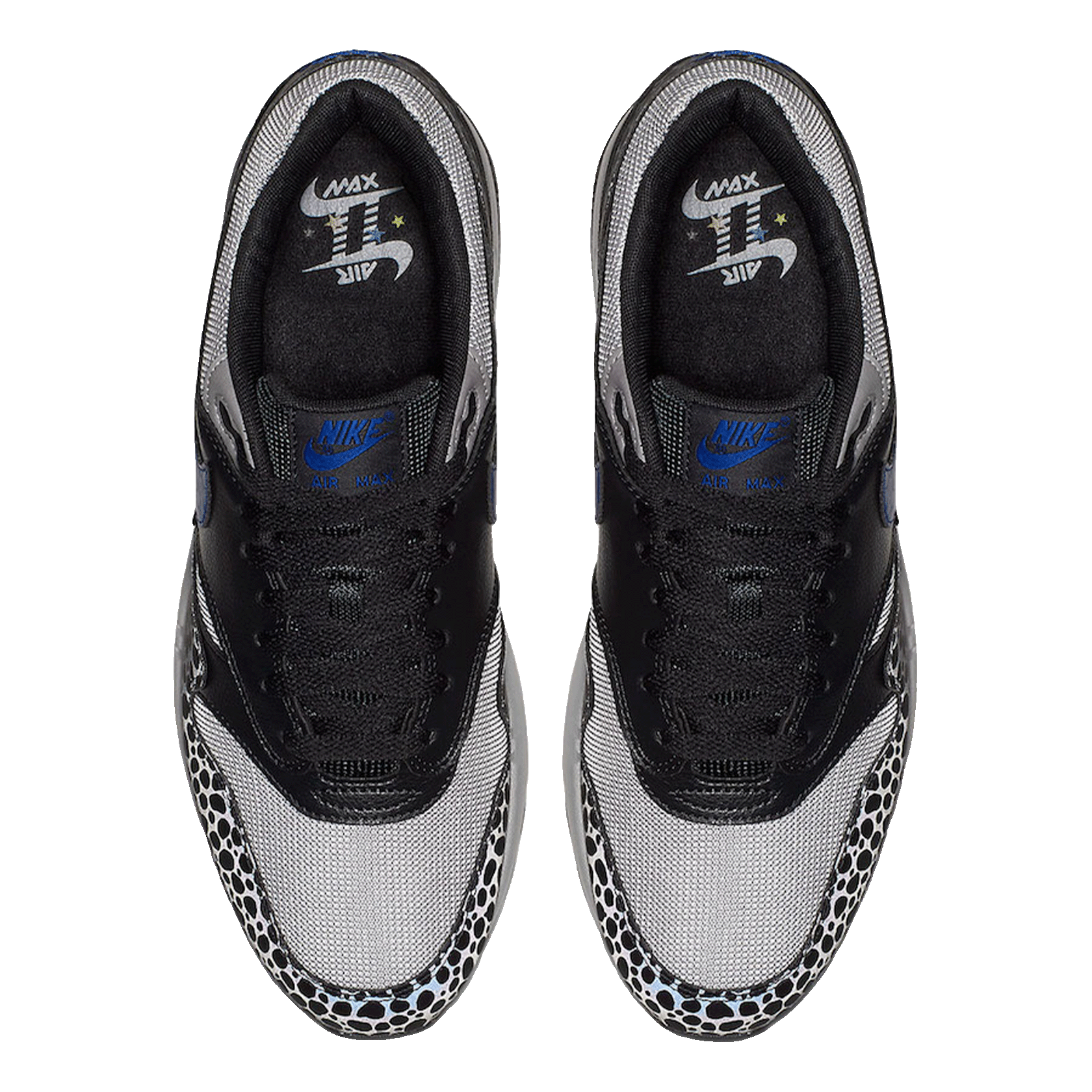 Nike Air Max 1 Safari Reflective Black Oben