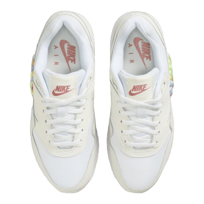 Nike Air Max 1 SE White Rainbow Lace Swoosh (GS) Oben