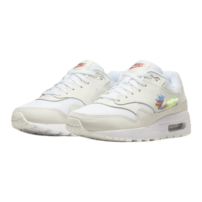 Nike Air Max 1 SE White Rainbow Lace Swoosh (GS) Side