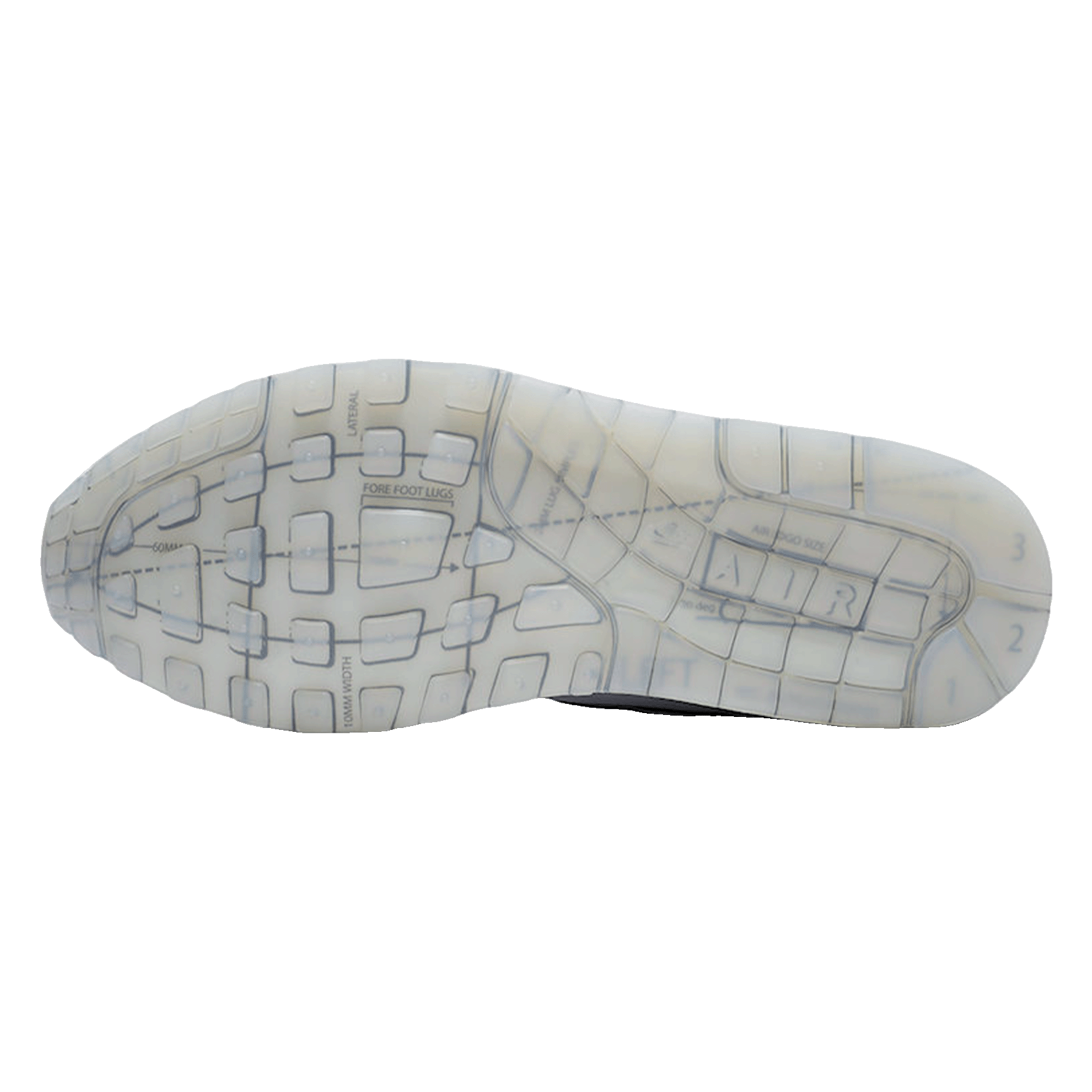 Nike Air Max 1 Tinker Schematic Sohle