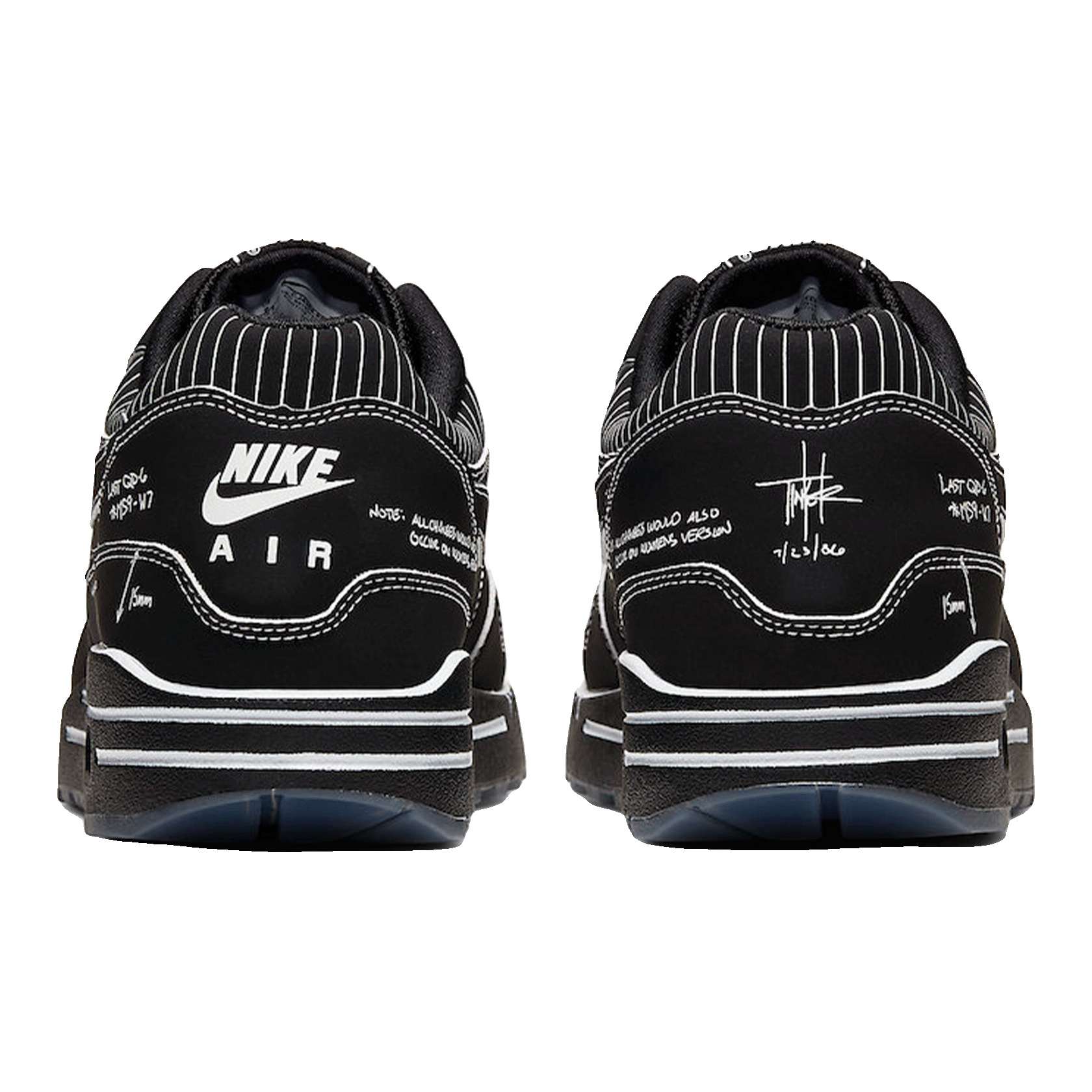 Nike Air Max 1 Tinker Sketch to Shelf Black Back