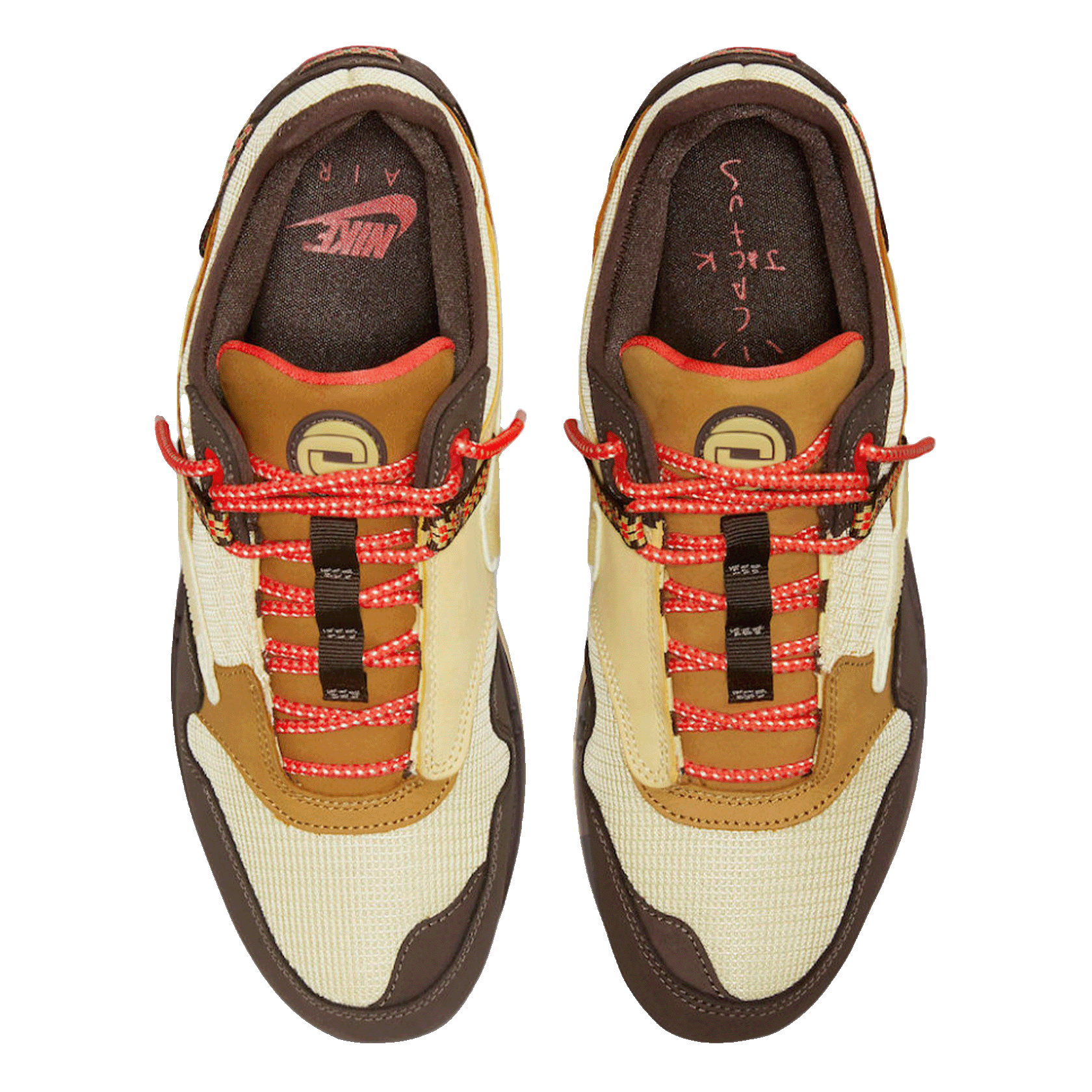 Nike Air Max 1 Travis Scott Cactus Jack Baroque Brown Oben