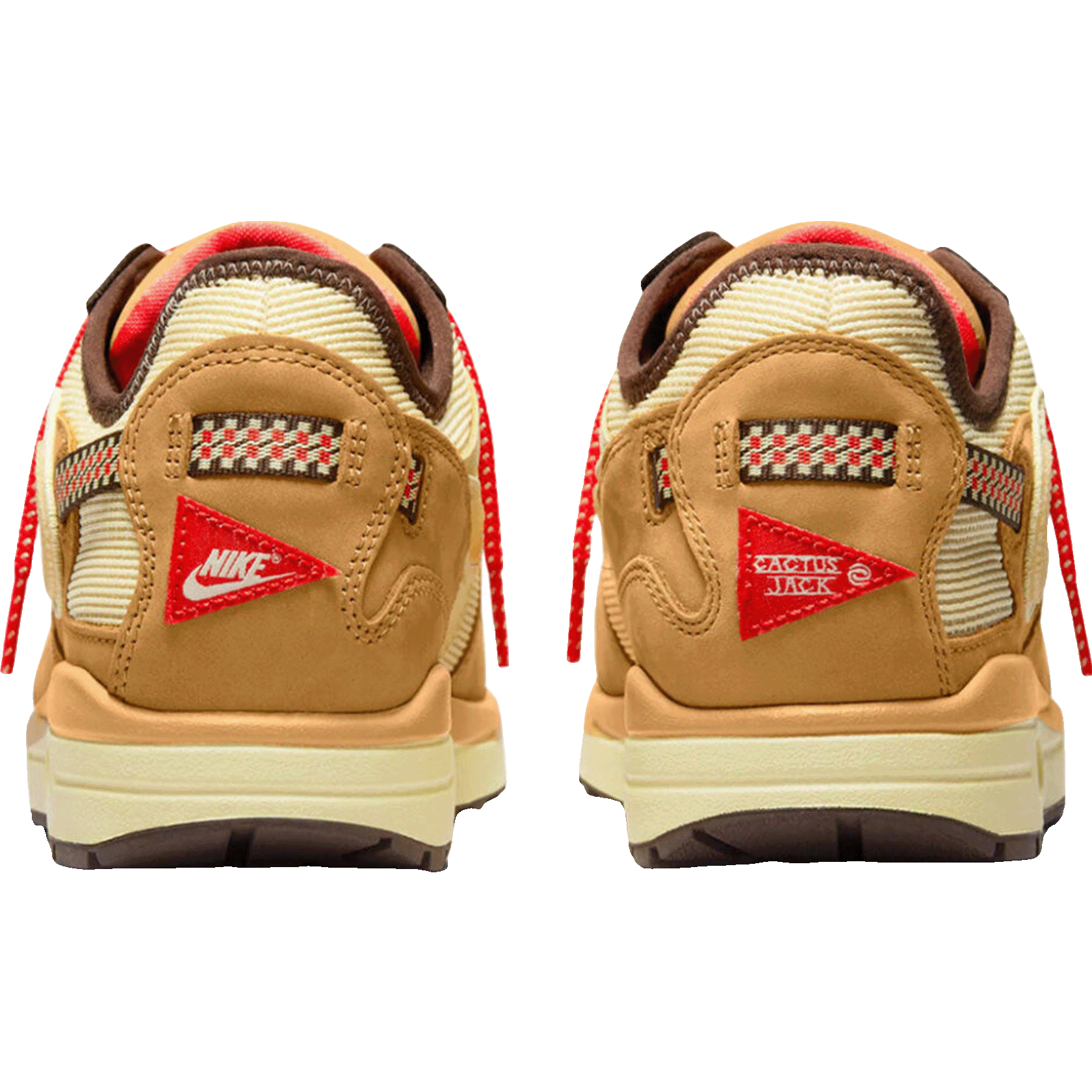 Nike Air Max 1 Travis Scott Cactus Jack Wheat Lemon Drop Back
