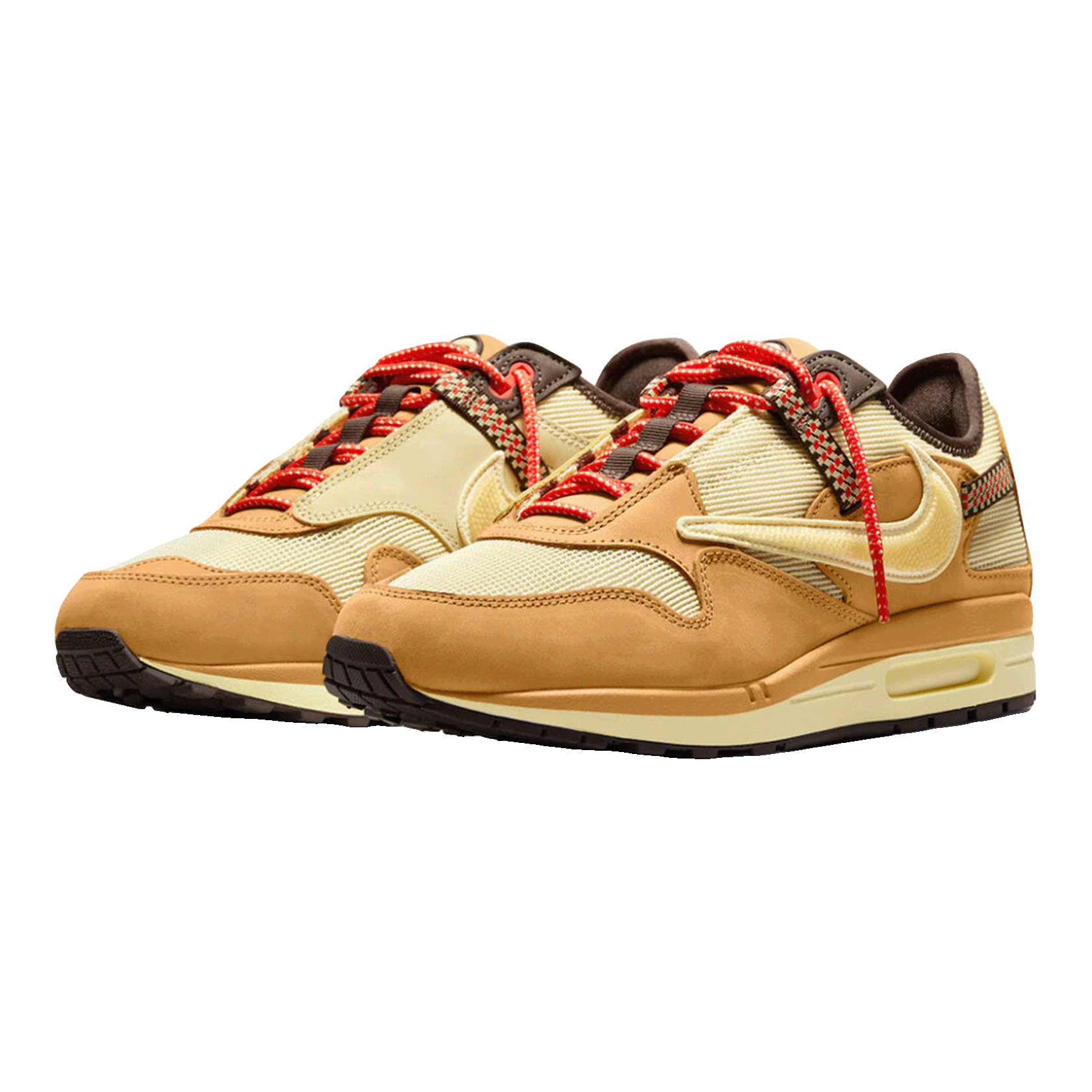 Nike Air Max 1 Travis Scott Cactus Jack Wheat Lemon Drop Side