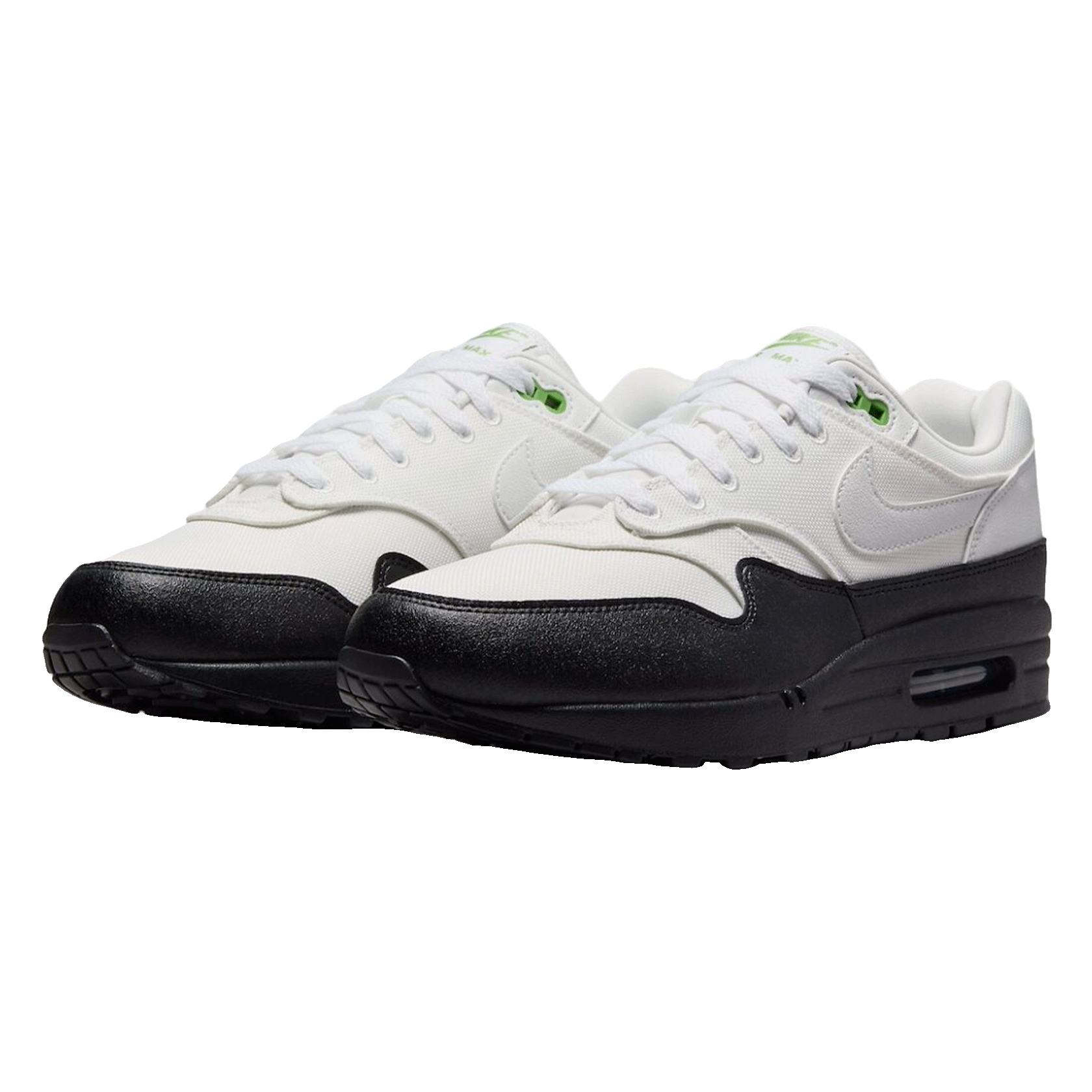 Nike Air Max 1 White Black Chlorophyll Side