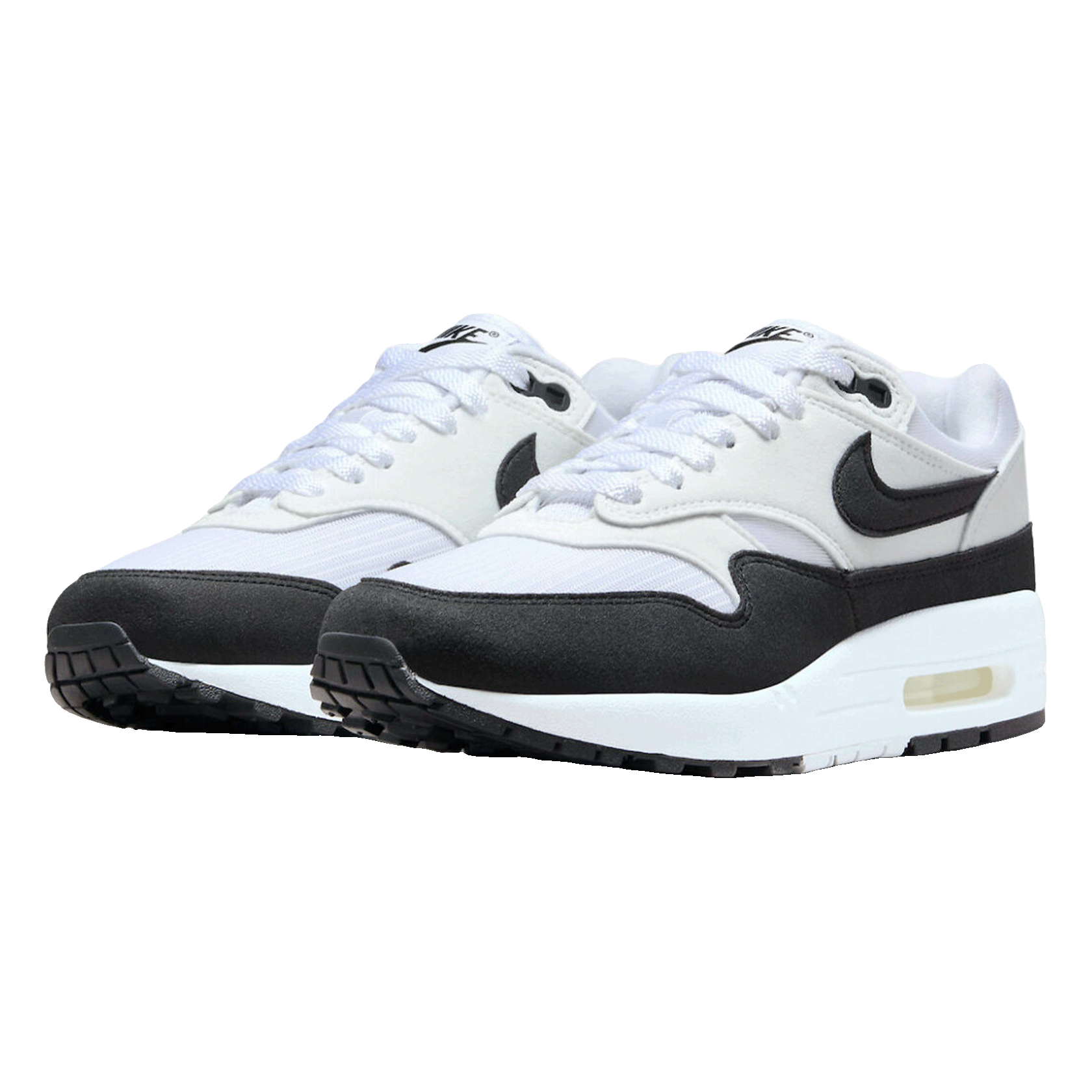 Nike Air Max 1 White Black Neutral Grey (W) Side