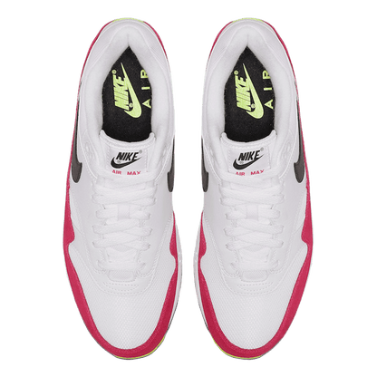 Nike Air Max 1 White Black Volt Rush Pink Oben