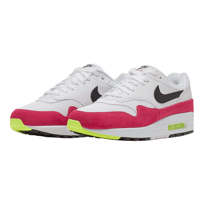 Nike Air Max 1 White Black Volt Rush Pink Side