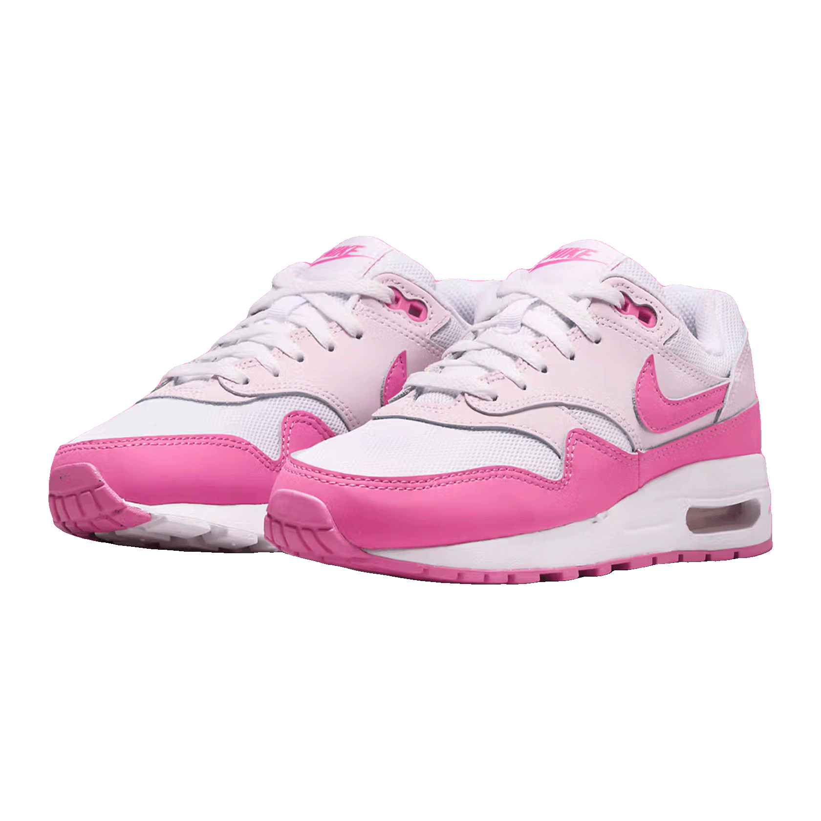 Nike Air Max 1 White Pink Foam (GS) Side