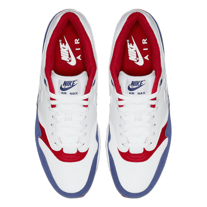Nike Air Max 1 White Red Blue Oben