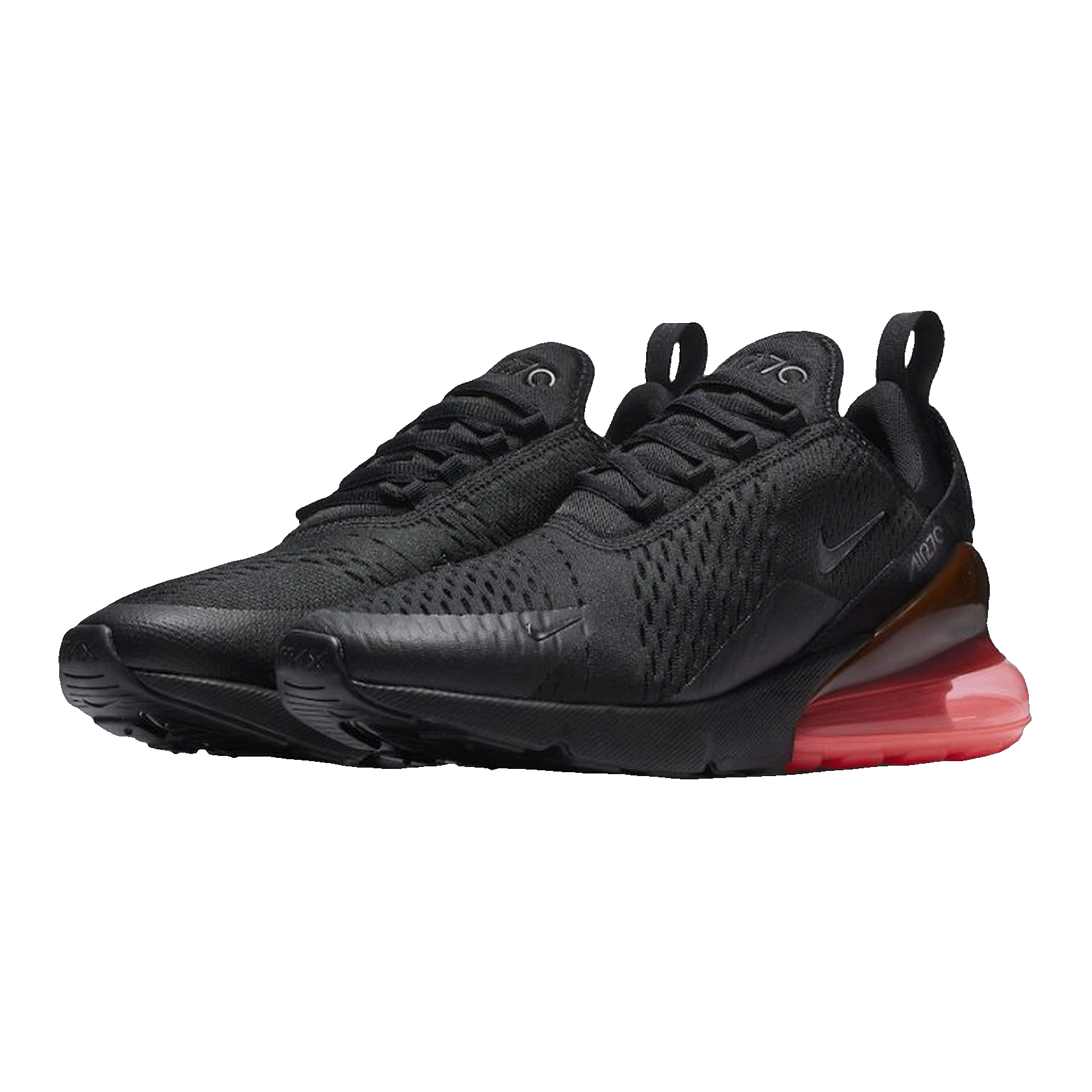 Nike Air Max 270 Black Hot Punch Side AH8050-010