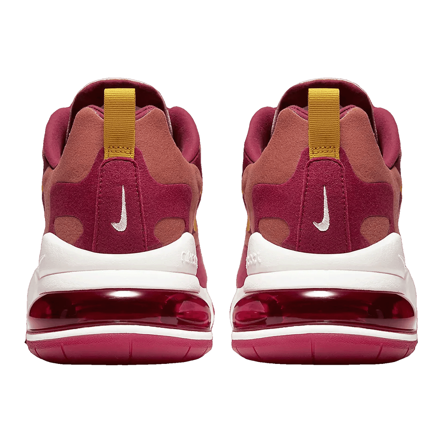 Nike Air Max 270 React Noble Red Team Gold Back AO4971-601