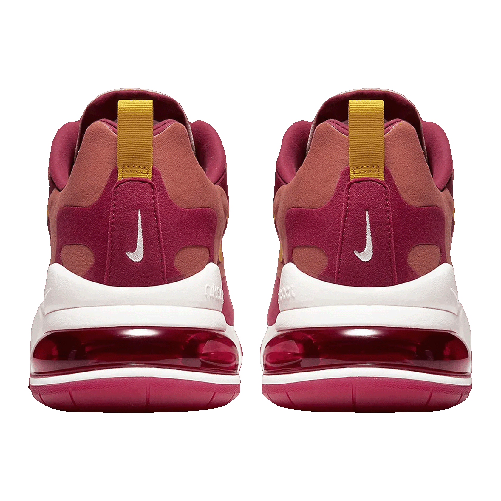 Nike Air Max 270 React Noble Red Team Gold Back AO4971-601