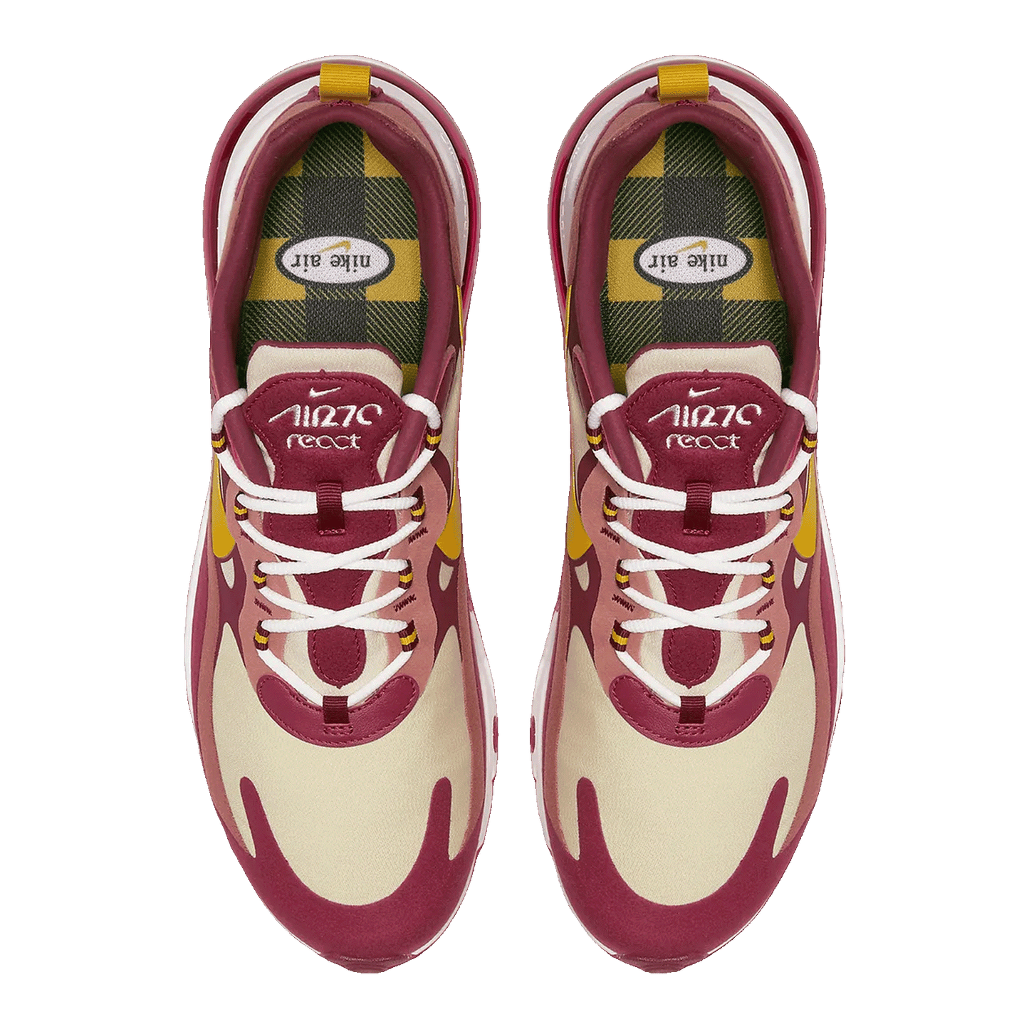 Nike Air Max 270 React Noble Red Team Gold Oben AO4971-601