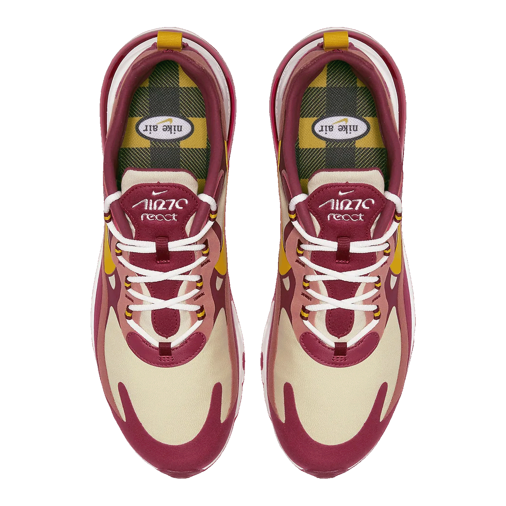 Nike Air Max 270 React Noble Red Team Gold Oben AO4971-601