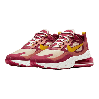 Nike Air Max 270 React Noble Red Team Gold Side AO4971-601