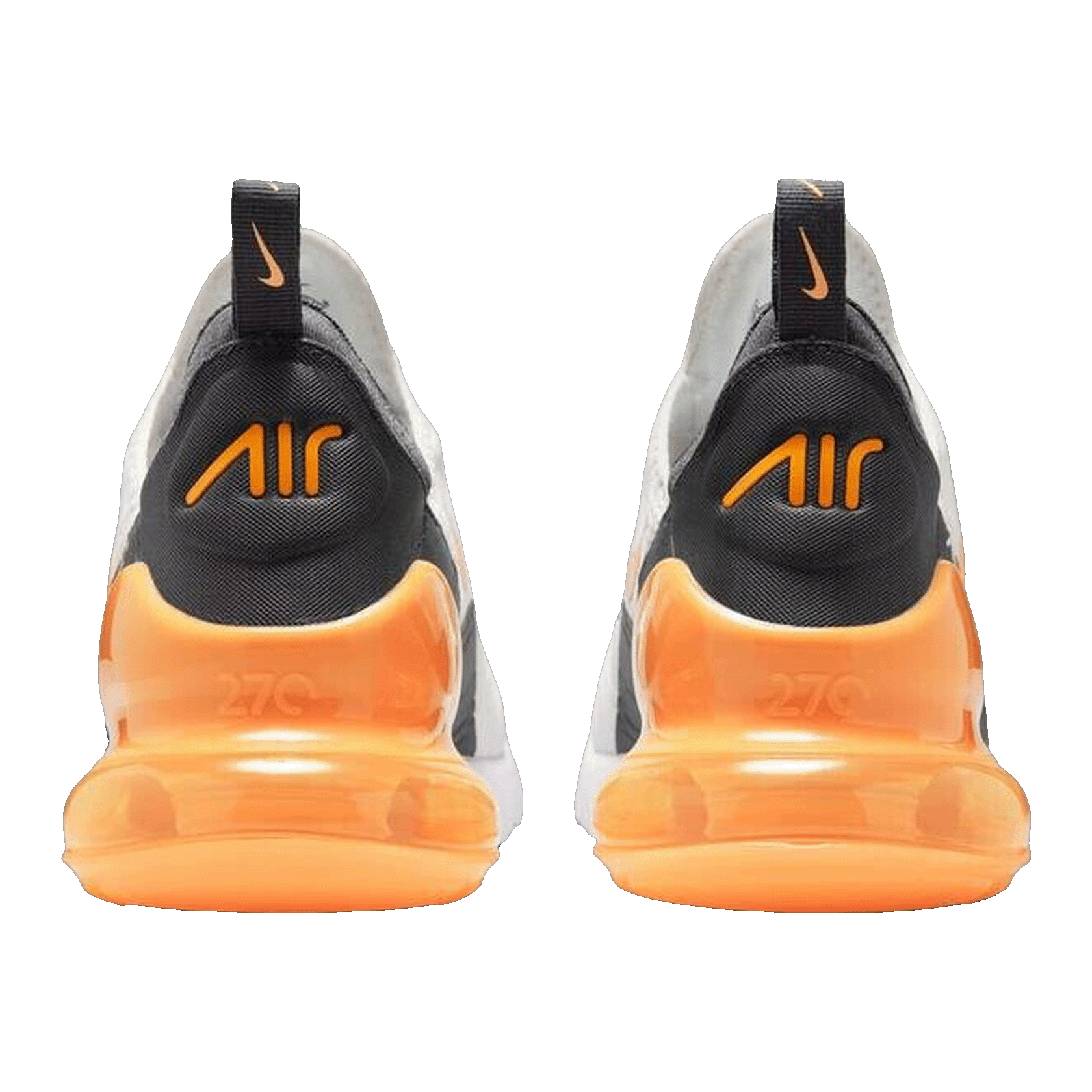Nike Air Max 270 Summit White Anthracite White Laser Orange Back AH8050-114