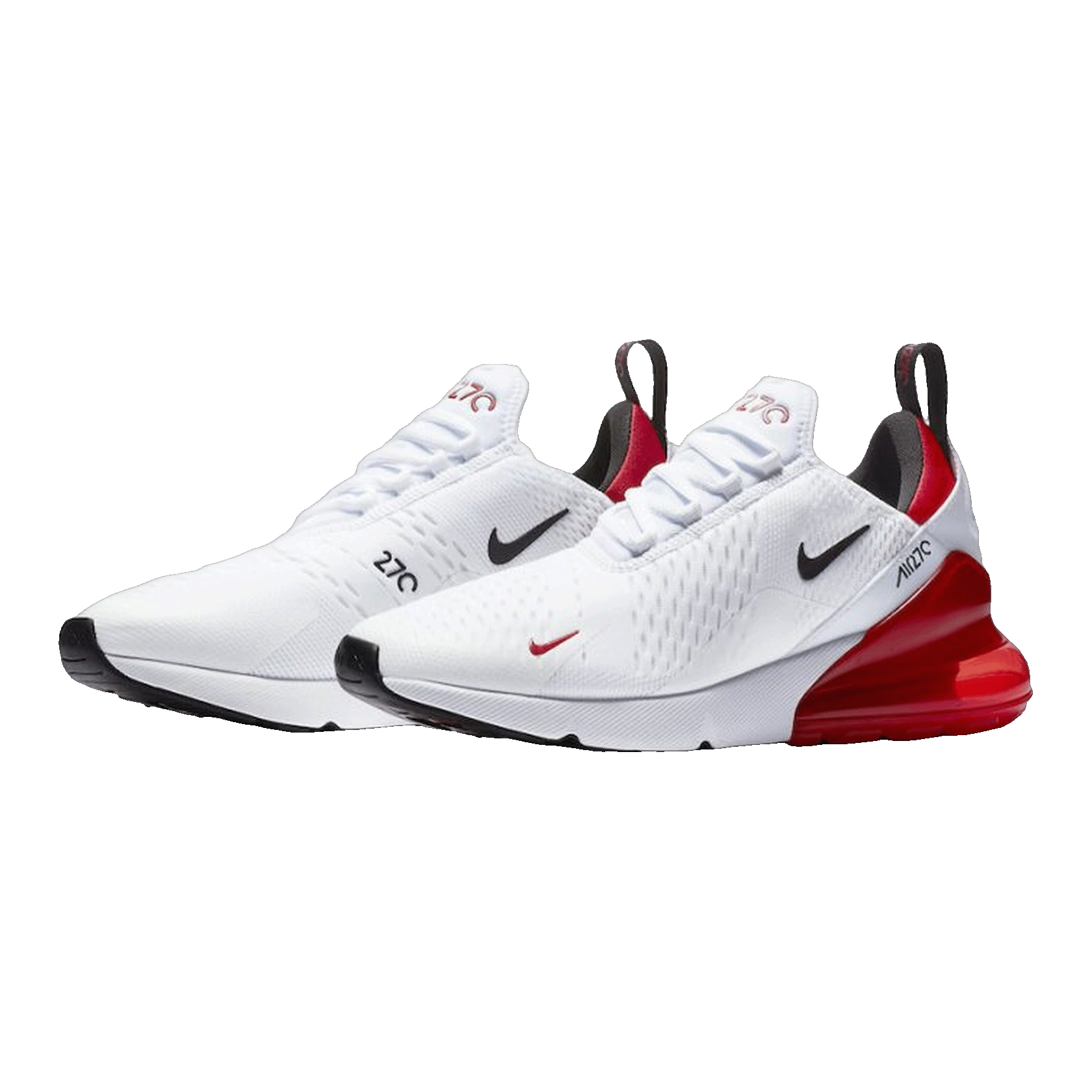 Nike Air Max 270 White Black University Red Side BV2523-100
