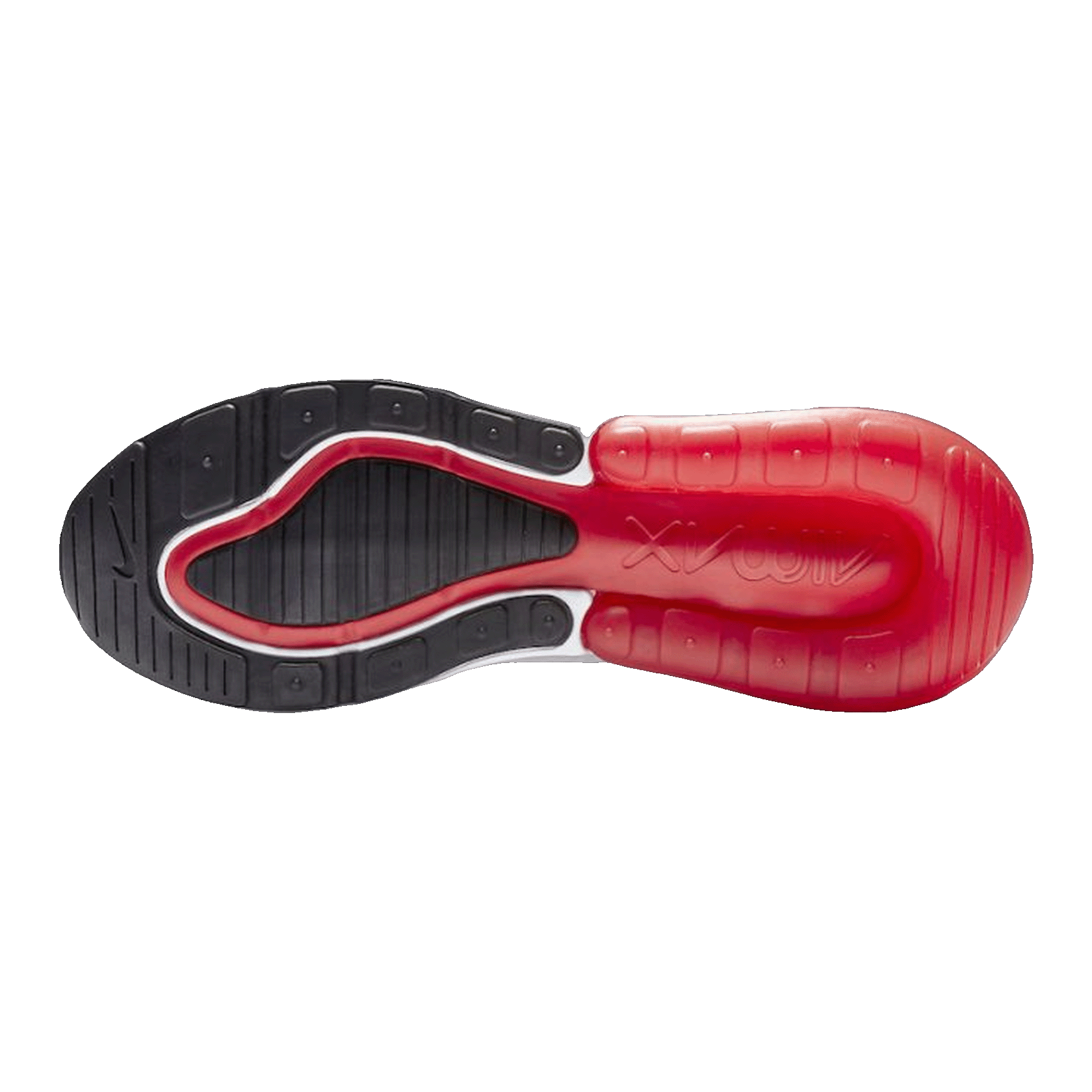 Nike Air Max 270 White Black University Red Sohle BV2523-100