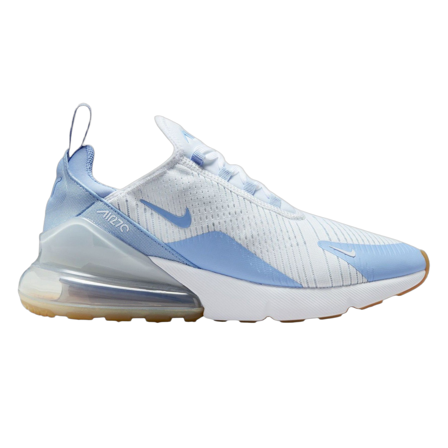 Nike Air Max 270 White Blue Tint Gum Light Brown Aluminum (W) HJ3222-103