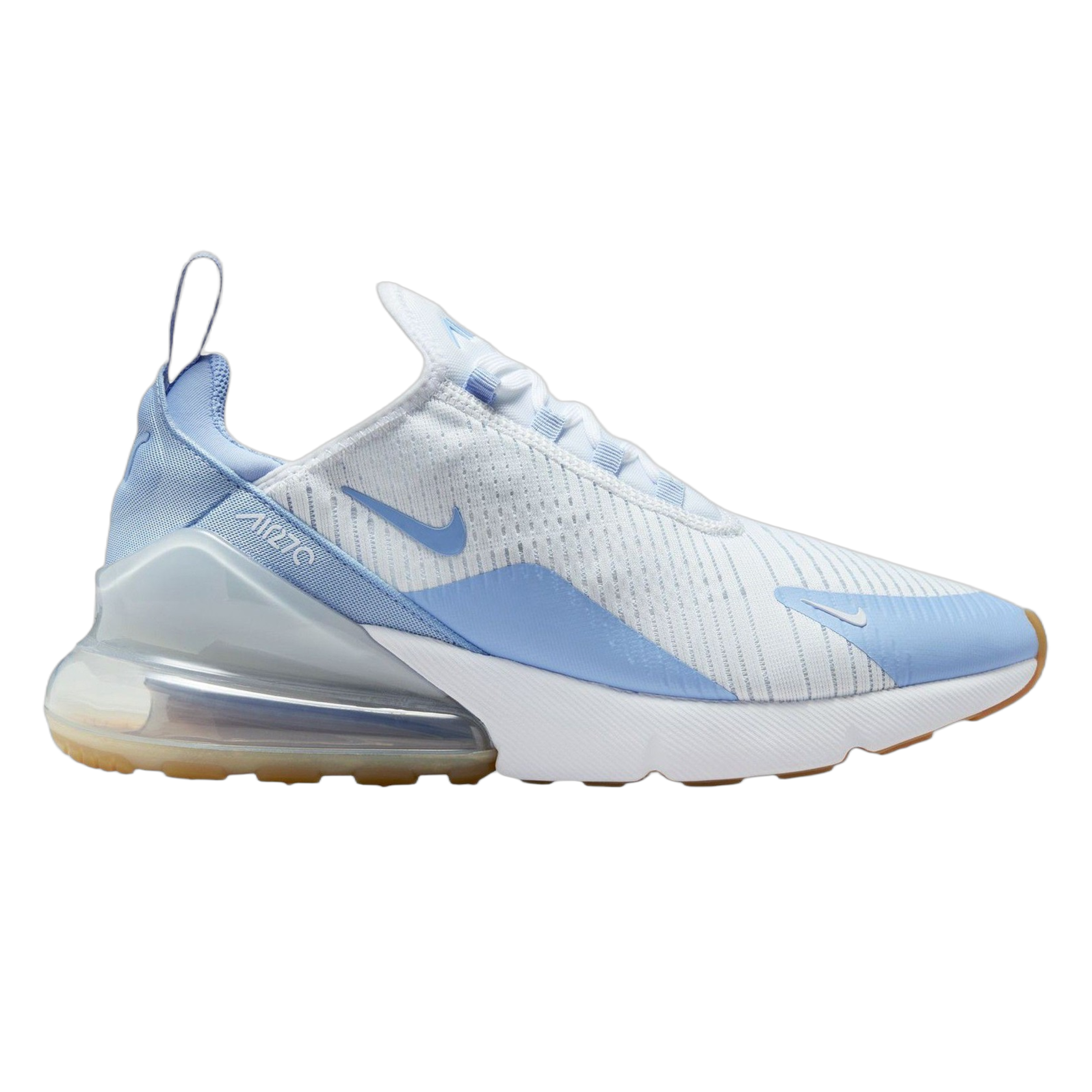 Nike Air Max 270 White Blue Tint Gum Light Brown Aluminum (W) HJ3222-103