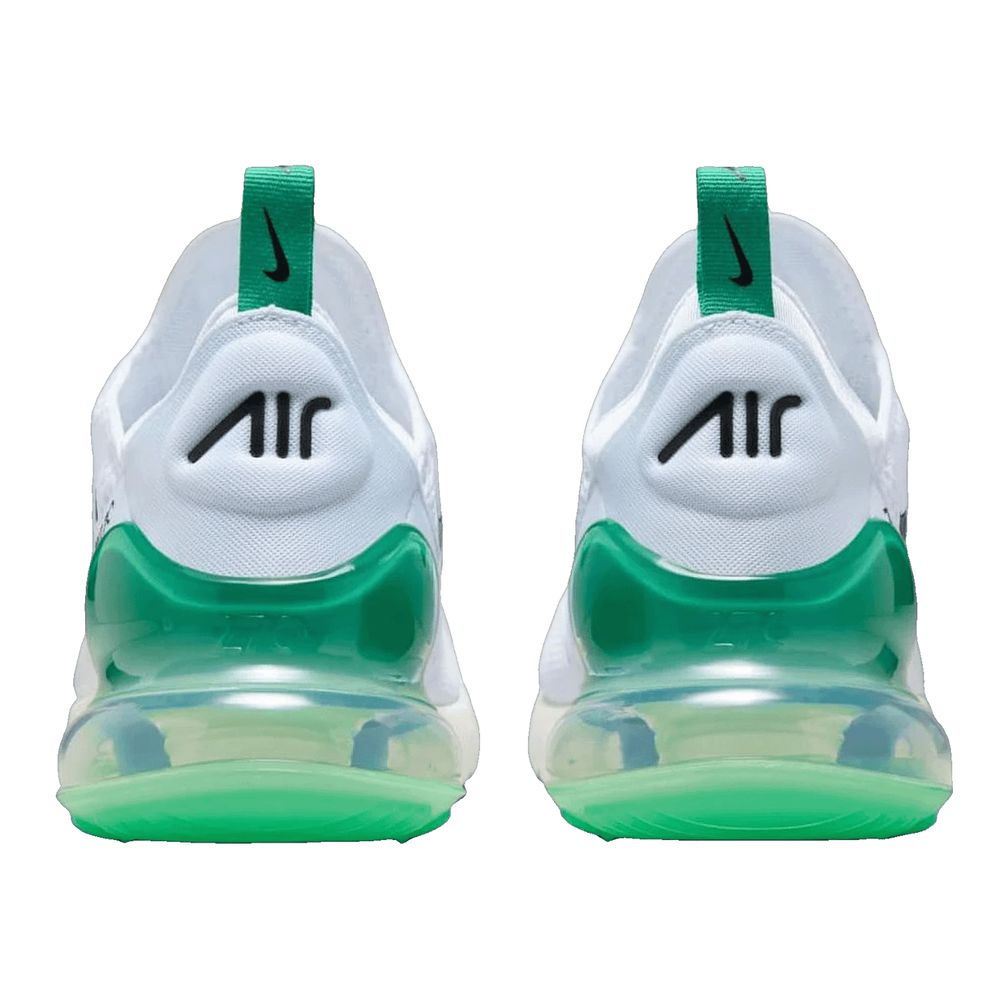 Nike Air Max 270 White Summit White Stadium Green Black (W) Back AH6789-125