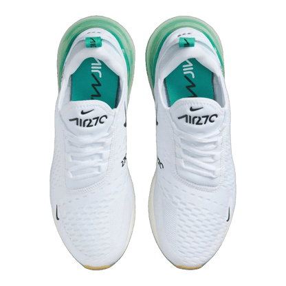 Nike Air Max 270 White Summit White Stadium Green Black (W) Oben AH6789-125