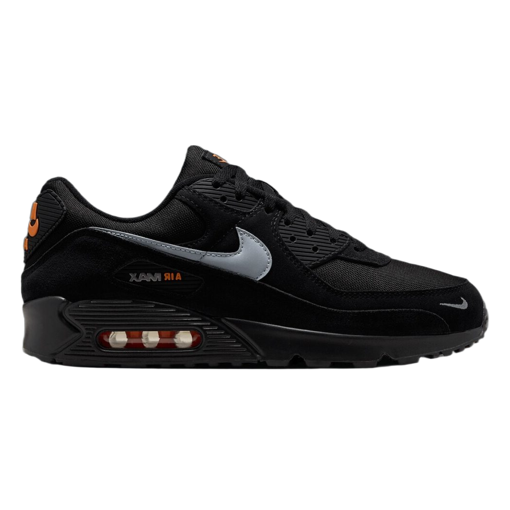 Nike Air Max 90 Black Metallic Cool Grey Orange DO6706-010