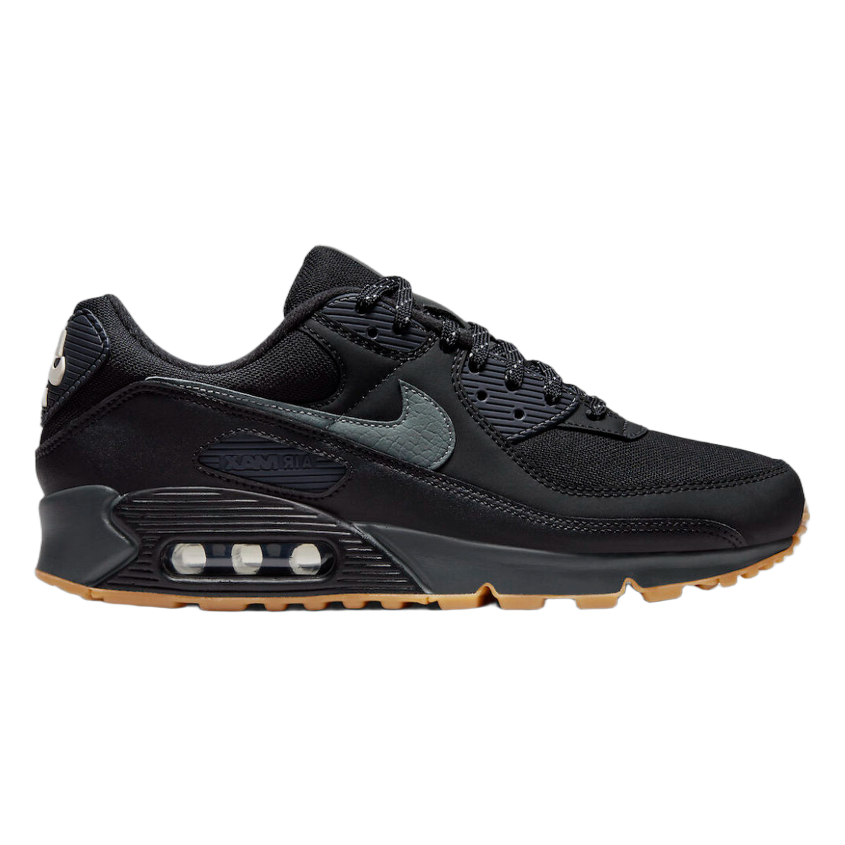 Nike Air Max 90 Black Smoke Grey Gum Reflective FV0387-001