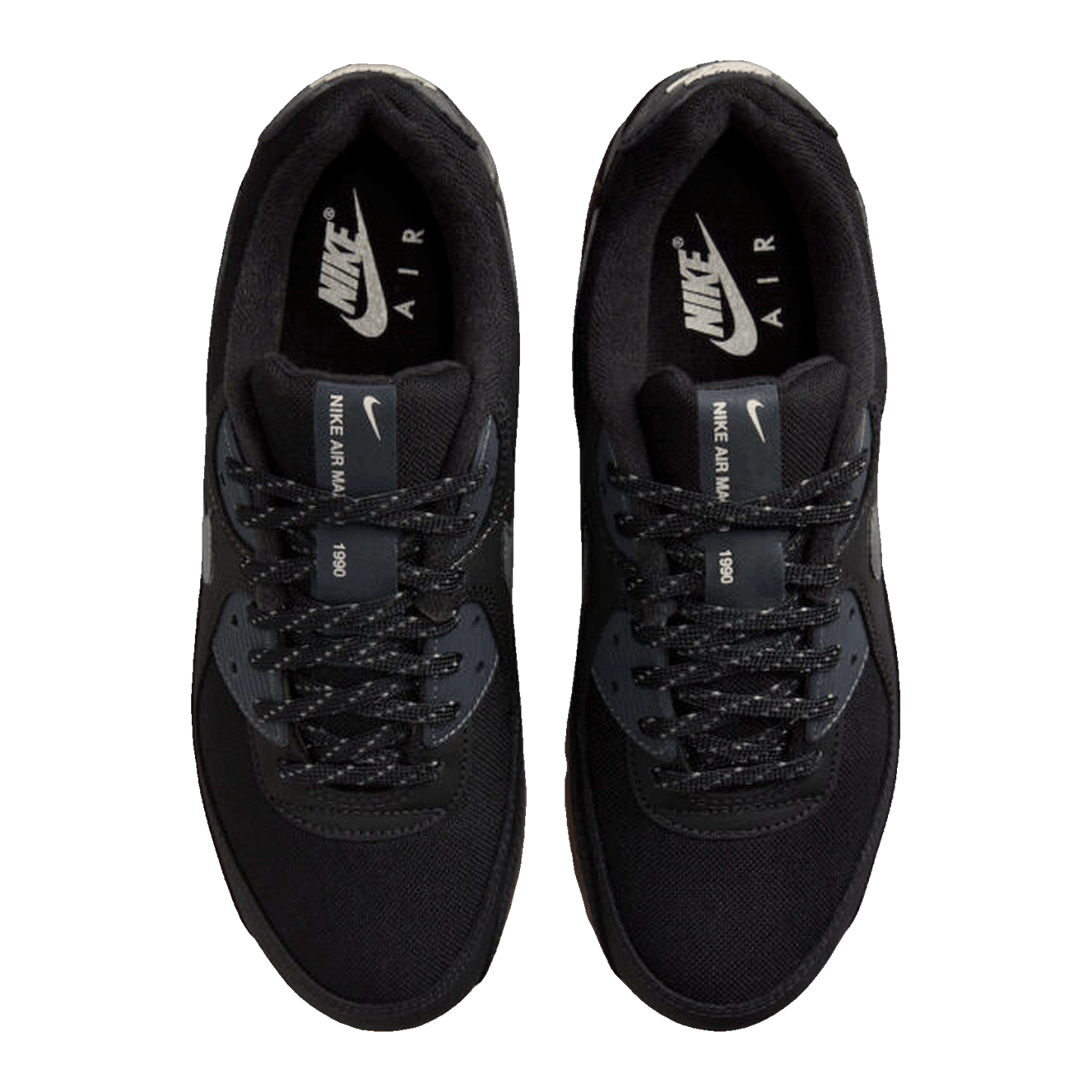 Nike Air Max 90 Black Smoke Grey Gum Reflective Oben FV0387-001