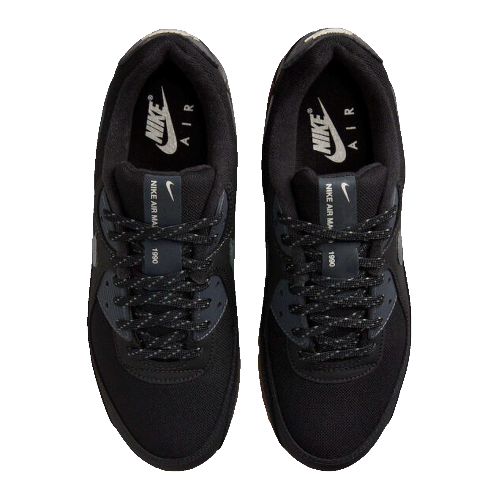 Nike Air Max 90 Black Smoke Grey Gum Reflective Oben FV0387-001