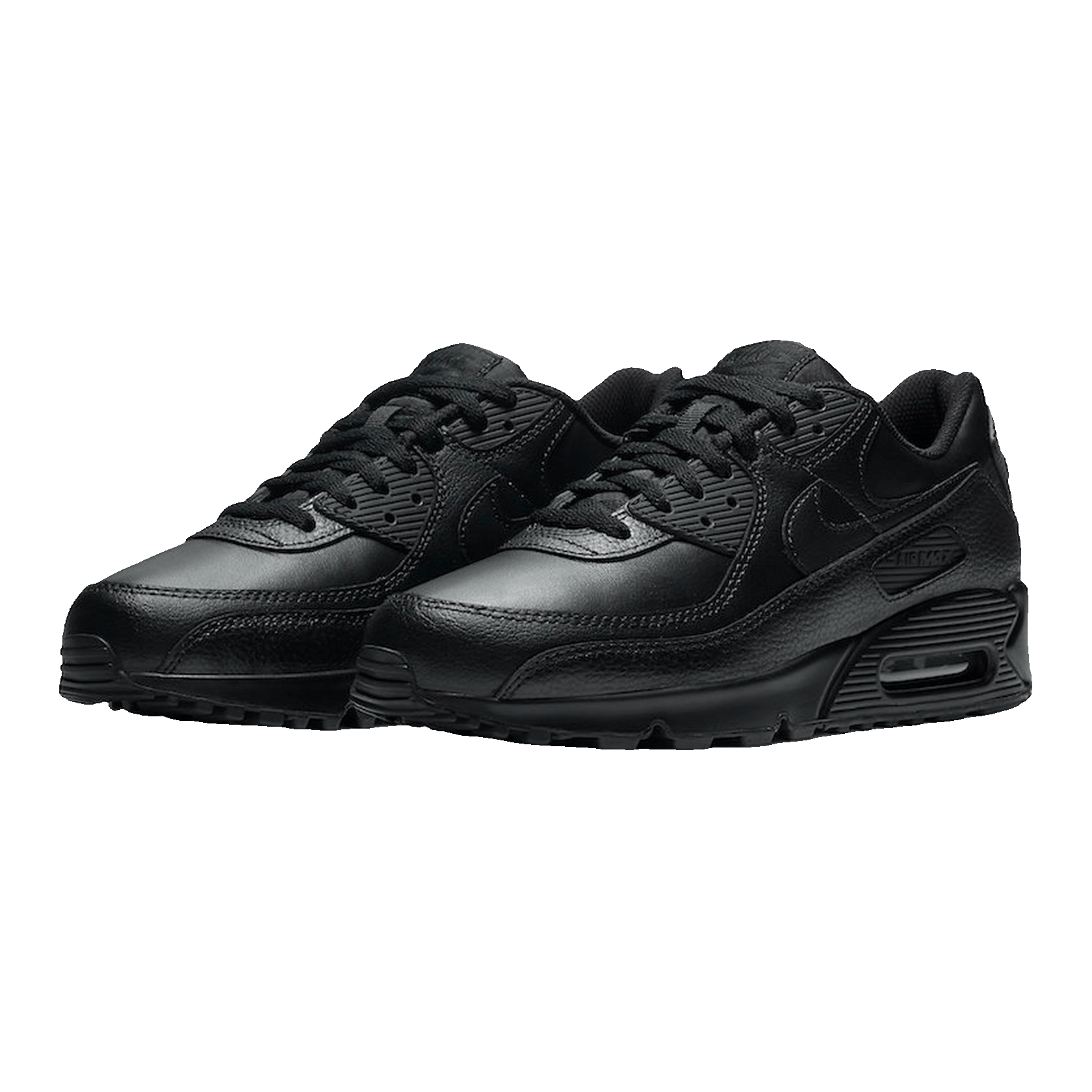 Nike Air Max 90 Leather Triple Black - CZ5594-001 side