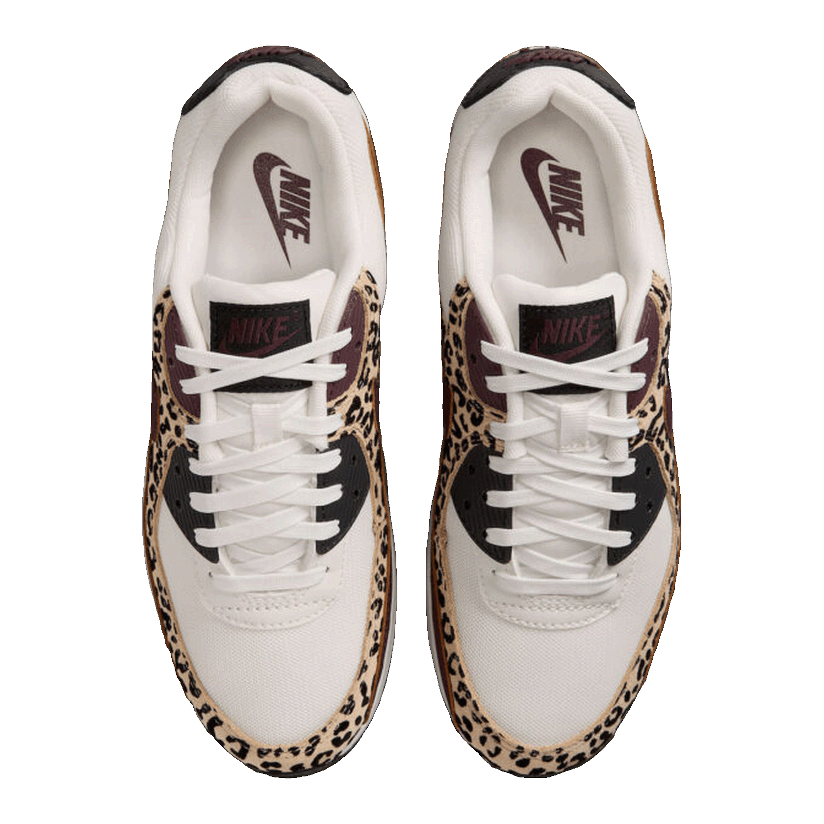 Nike Air Max 90 Leopard Burgundy (W) Oben IF1619-102