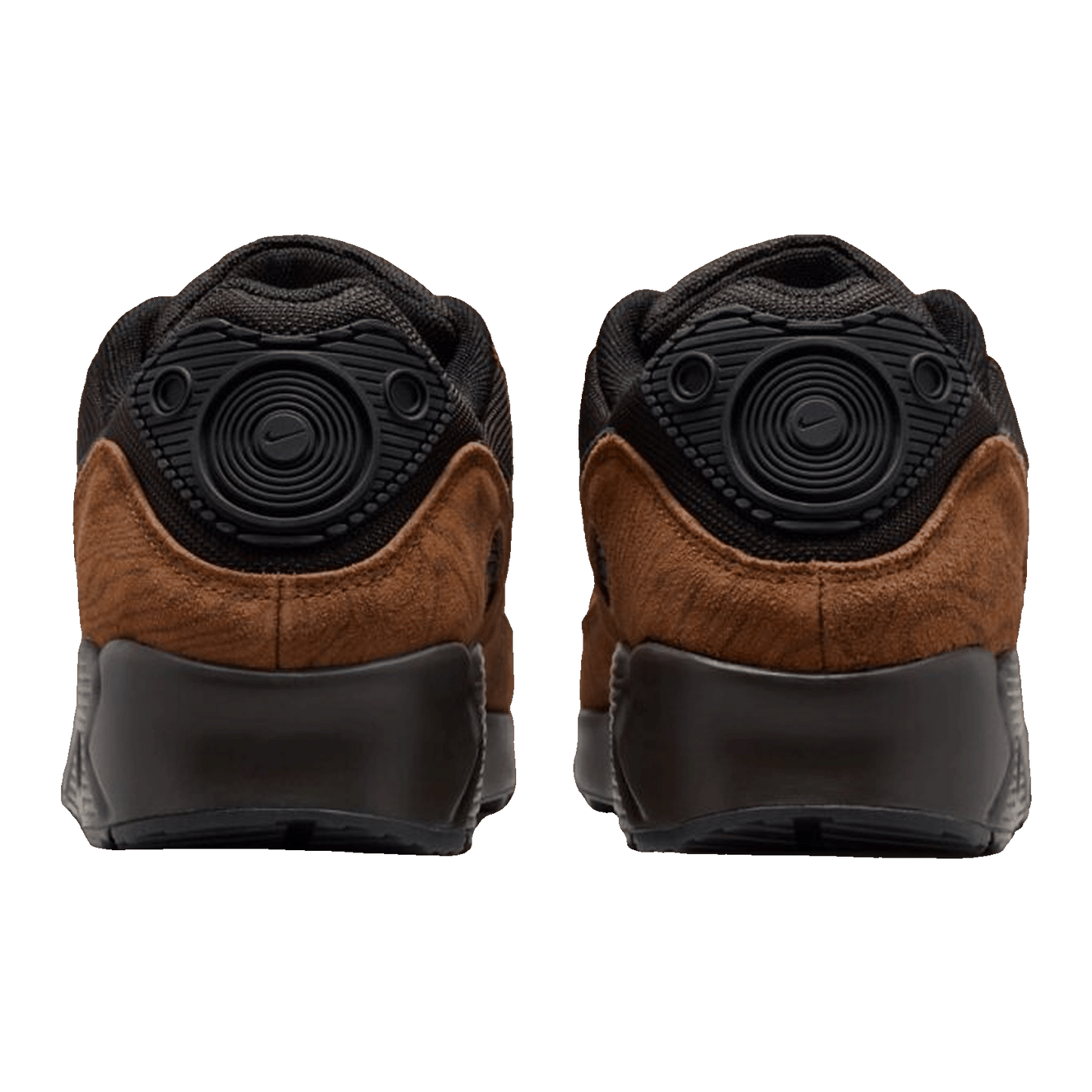 Nike Air Max 90 Premium Light British Tan Velvet Brown Back IQ0283-281