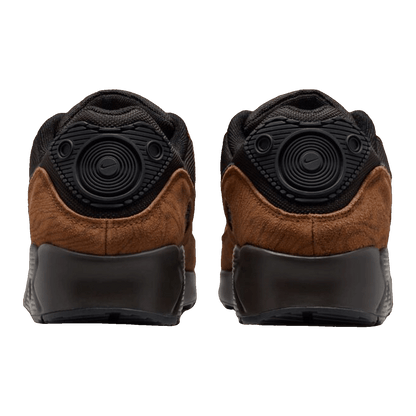 Nike Air Max 90 Premium Light British Tan Velvet Brown Back IQ0283-281