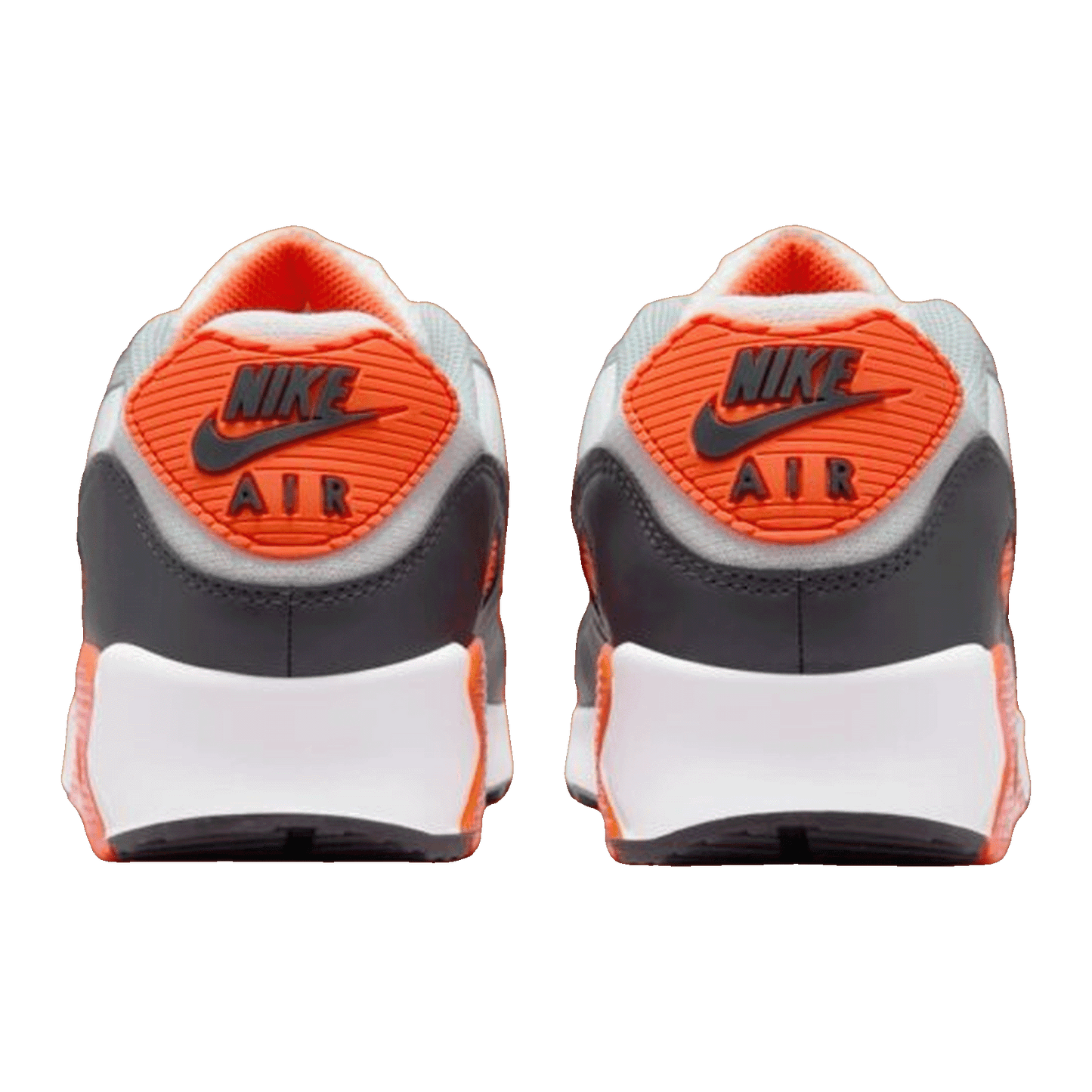 Nike Air Max 90 Summit White Safety Orange Dark Smoke Grey Smoke Grey Back DM0029-108
