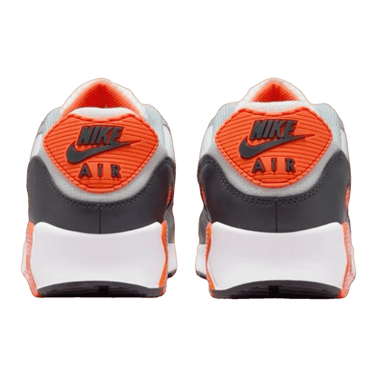 Nike Air Max 90 Summit White Safety Orange Dark Smoke Grey Smoke Grey Back DM0029-108