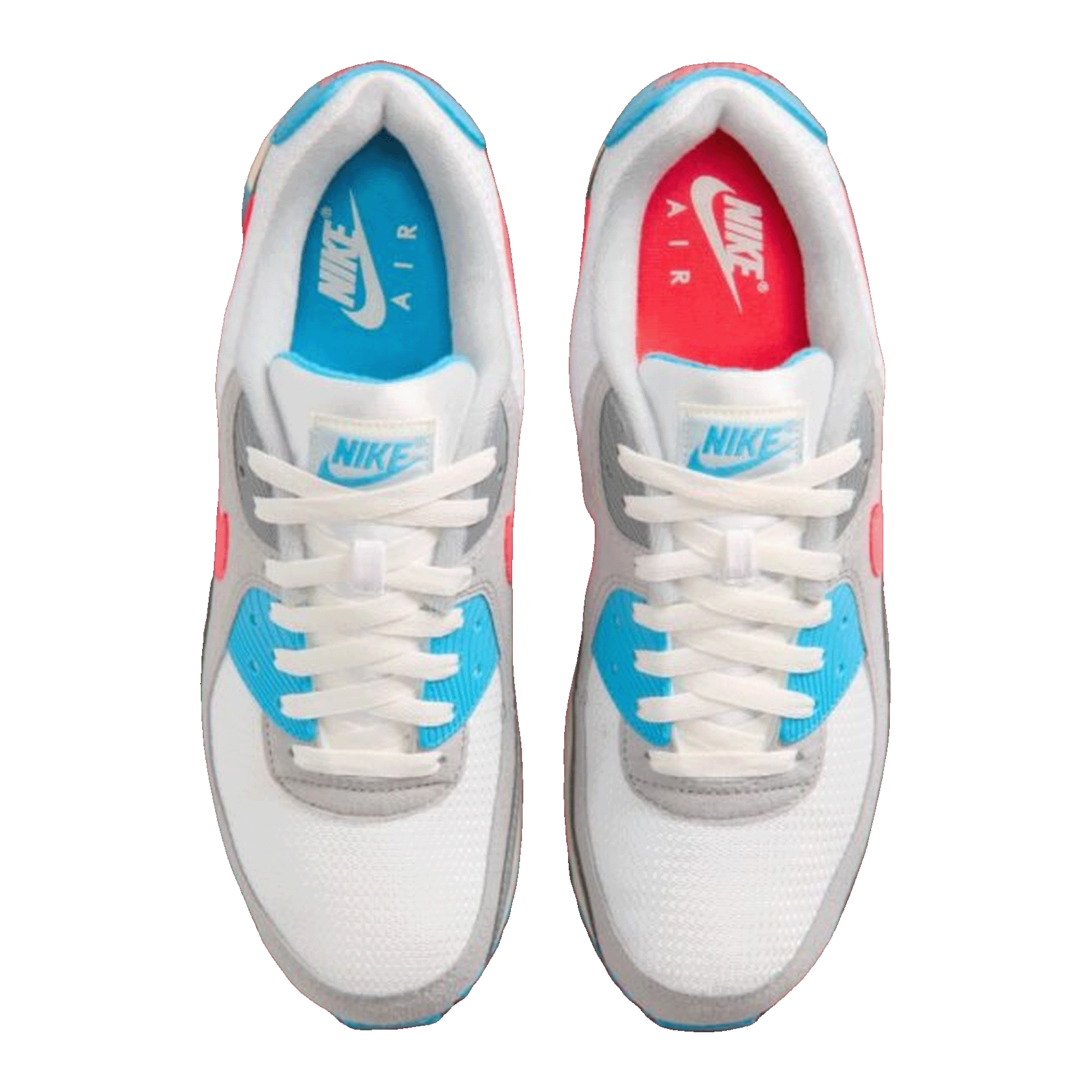 Nike Air Max 90 Wave Pack Cool Grey Infrared Oben IU7543-065