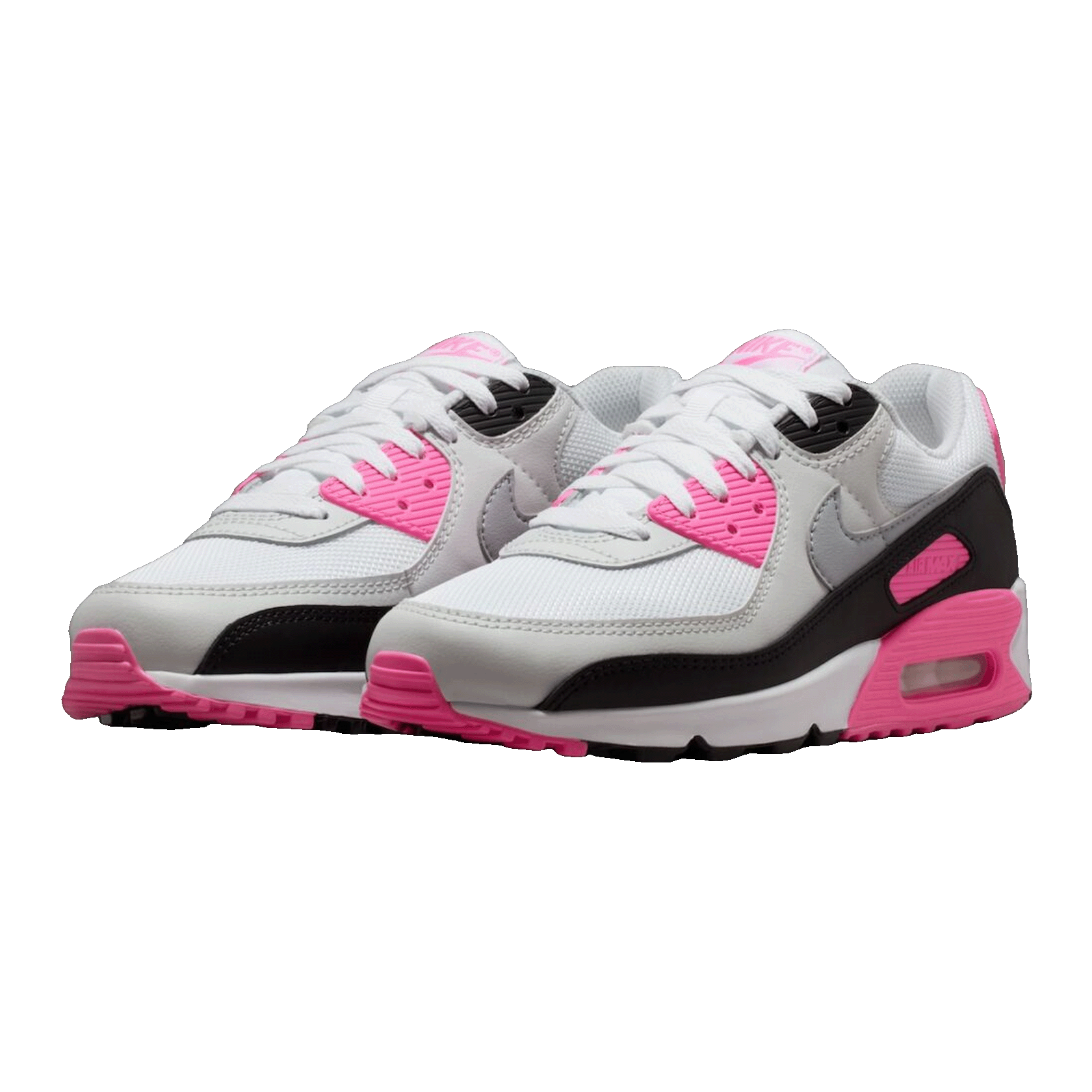 Nike Air Max 90 White Pink Glow Wolf Grey (W) Side IM4613-100