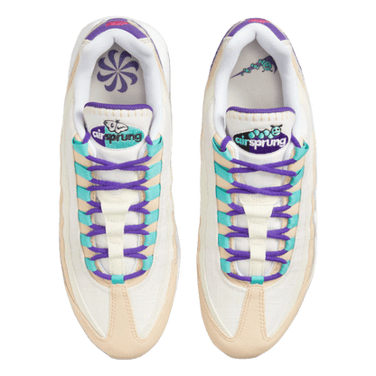 Nike Air Max 95 Air Sprung Sail Purple Teal Oben
