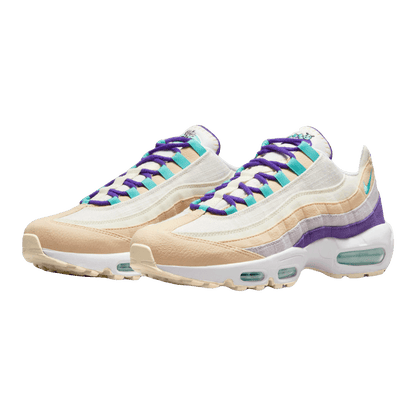 Nike Air Max 95 Air Sprung Sail Purple Teal Side