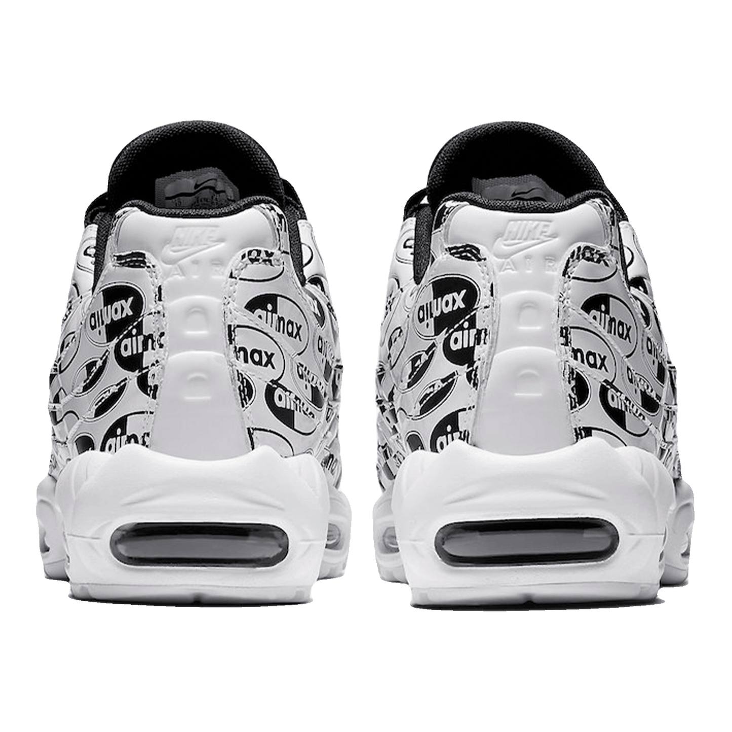 Nike Air Max 95 All Over Print White Black Back