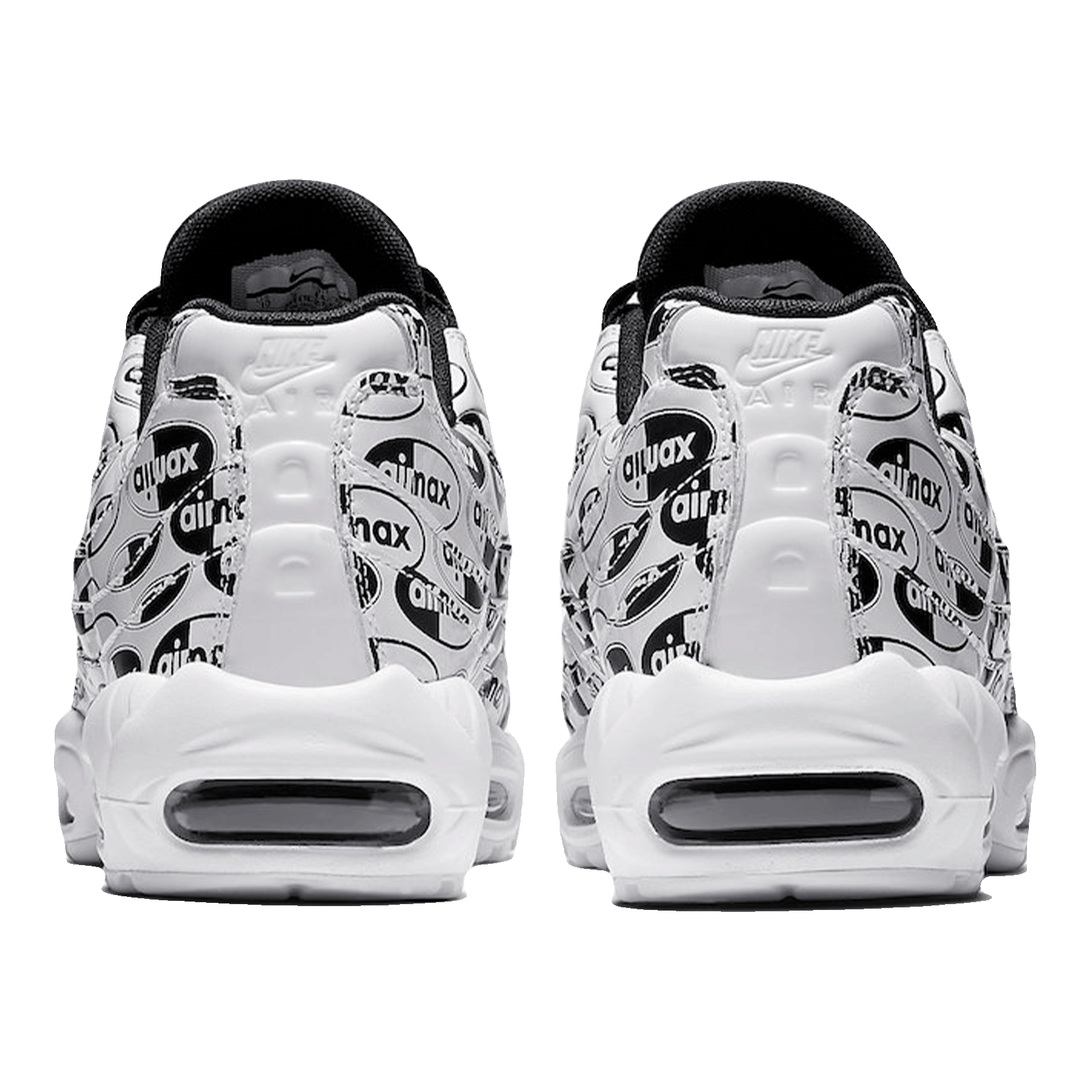 Nike Air Max 95 All Over Print White Black Back