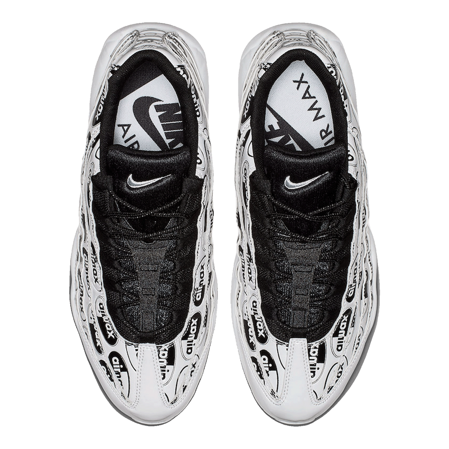 Nike Air Max 95 All Over Print White Black Oben