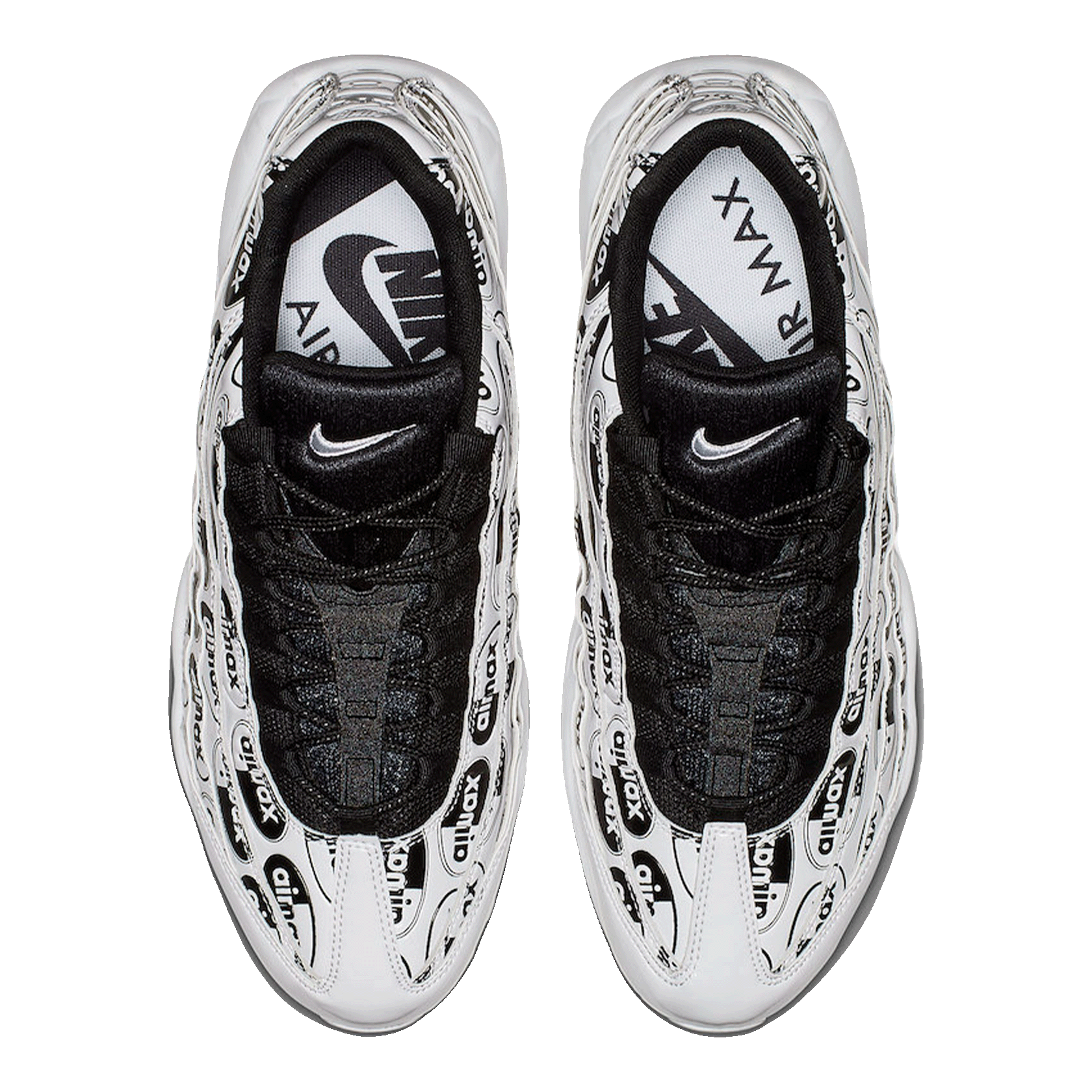 Nike Air Max 95 All Over Print White Black Oben